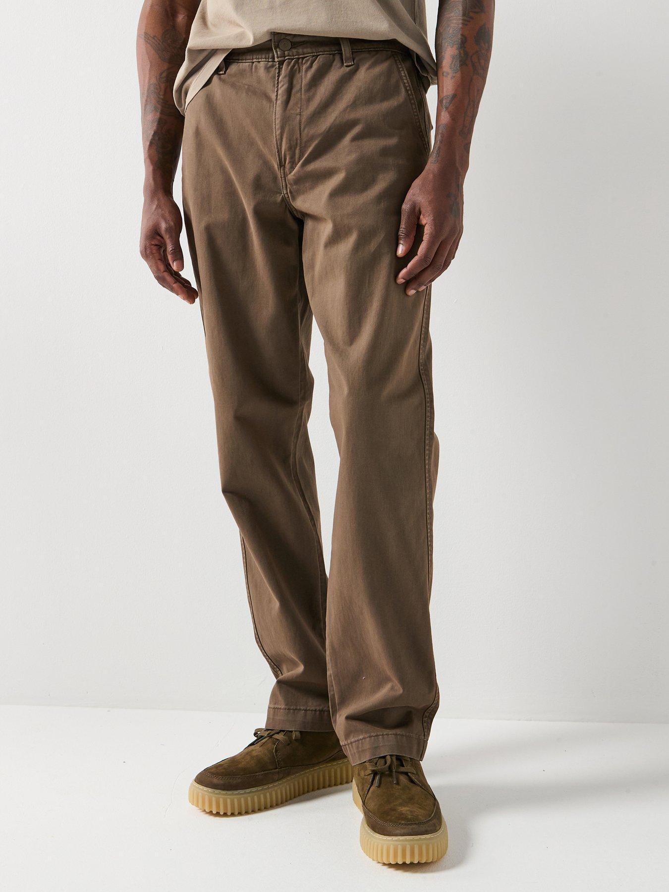  image of levis-xx-authentic-relaxed-fit-chinos-brown