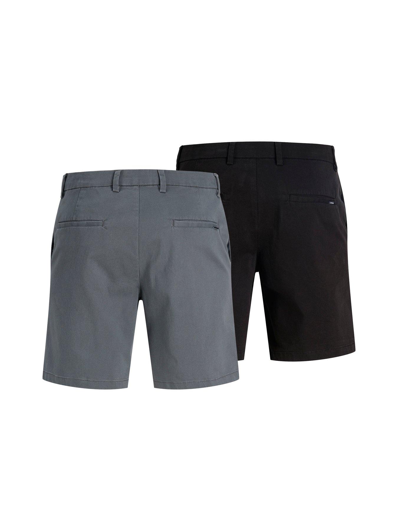 Image 2 of 7 of Jack & Jones Marco Dylan Chino Shorts 2Pk - Black