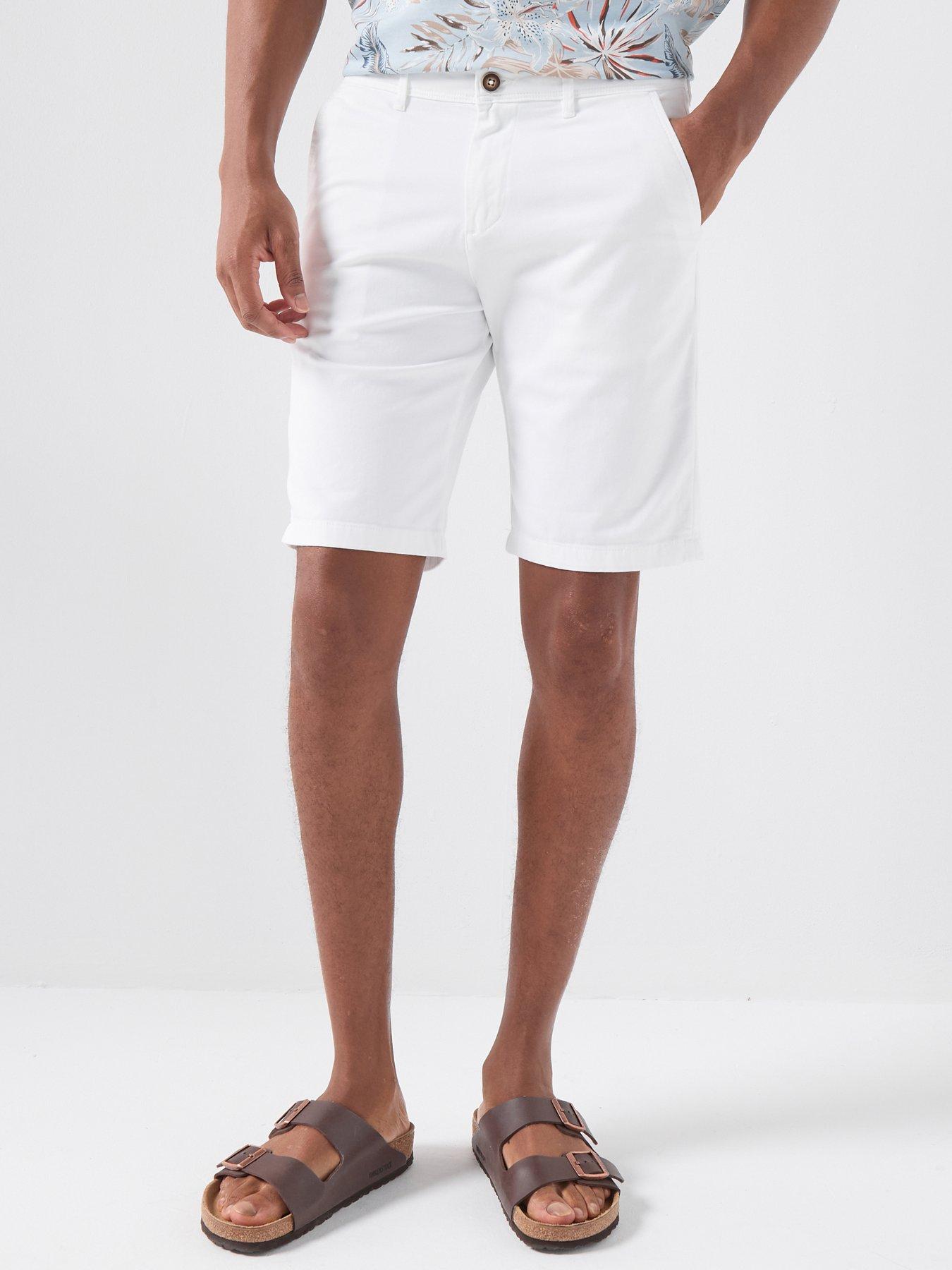 Jack & Jones Bowie Straight Cut Chino Shorts - White