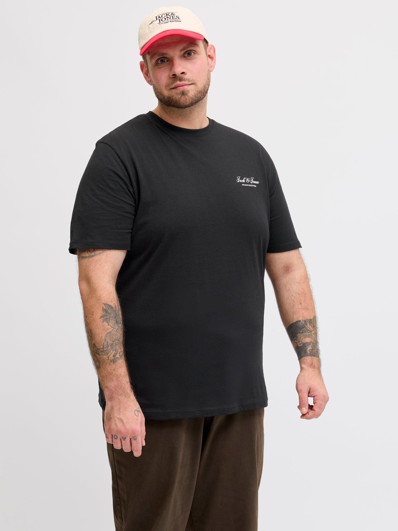 jack-jones-plus-graphic-short-sleeve-t-shirt-black
