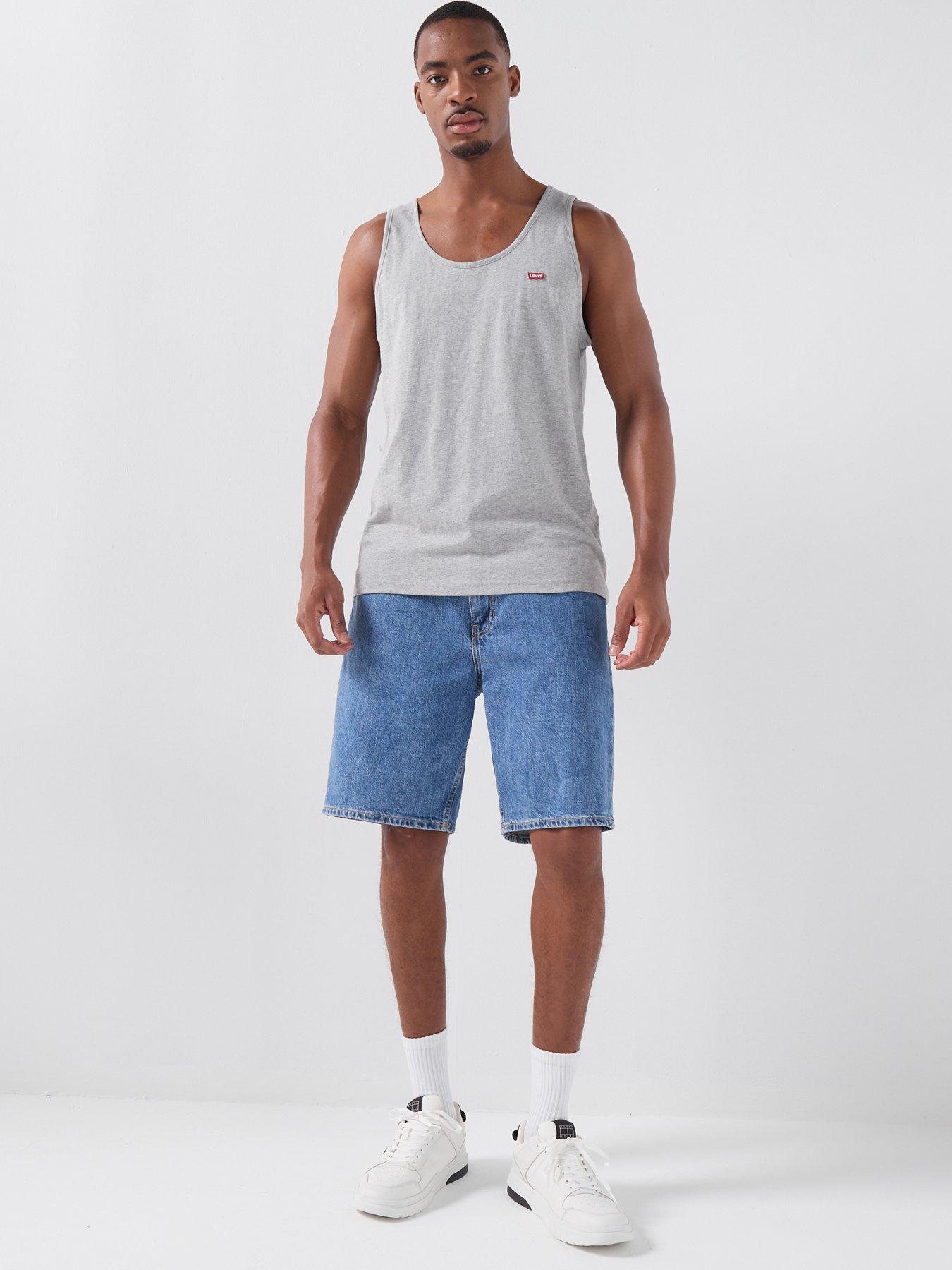  image of levis-housemark-vest-grey