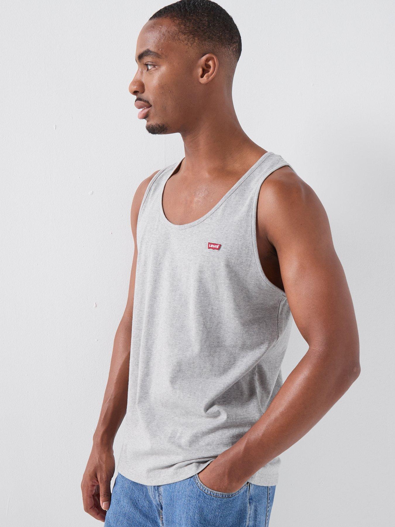  image of levis-housemark-vest-grey