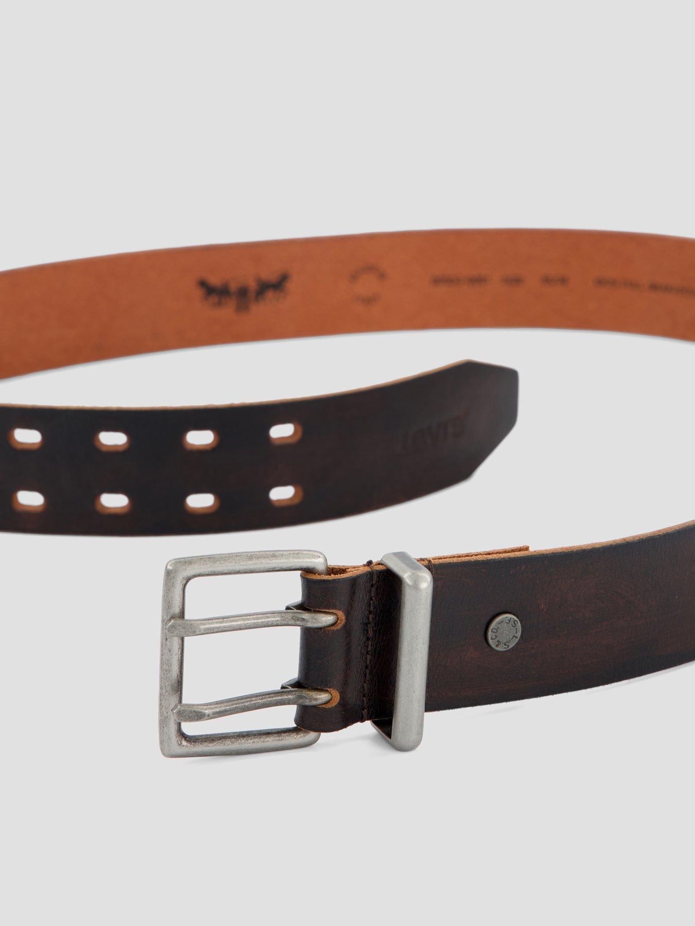 Image 3 of 4 of Levi's Pottero Double Prong Belt - Brown
