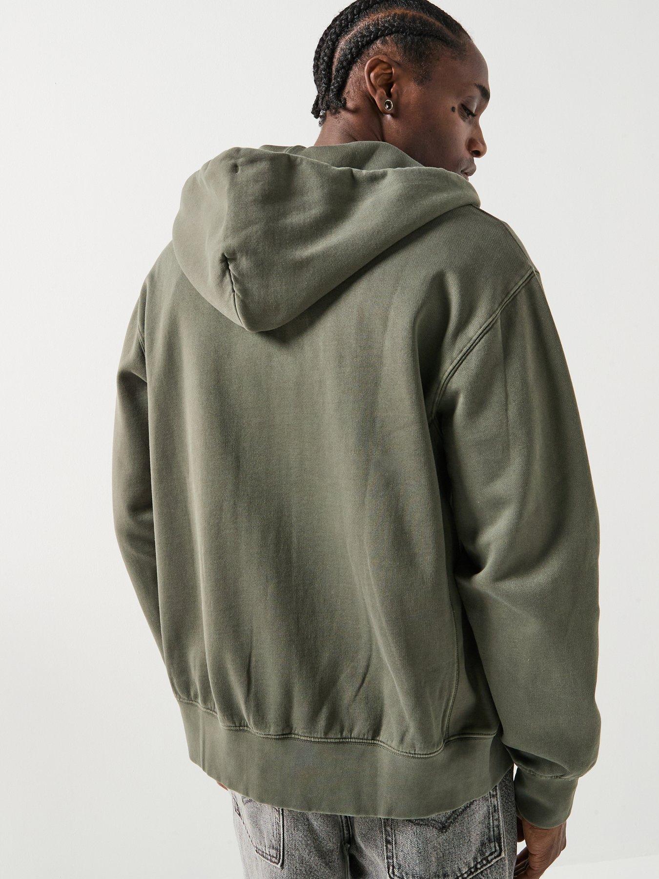 Image 2 of 6 of Levi's Authentic Relaxed Fit Zip Hoodie - Green