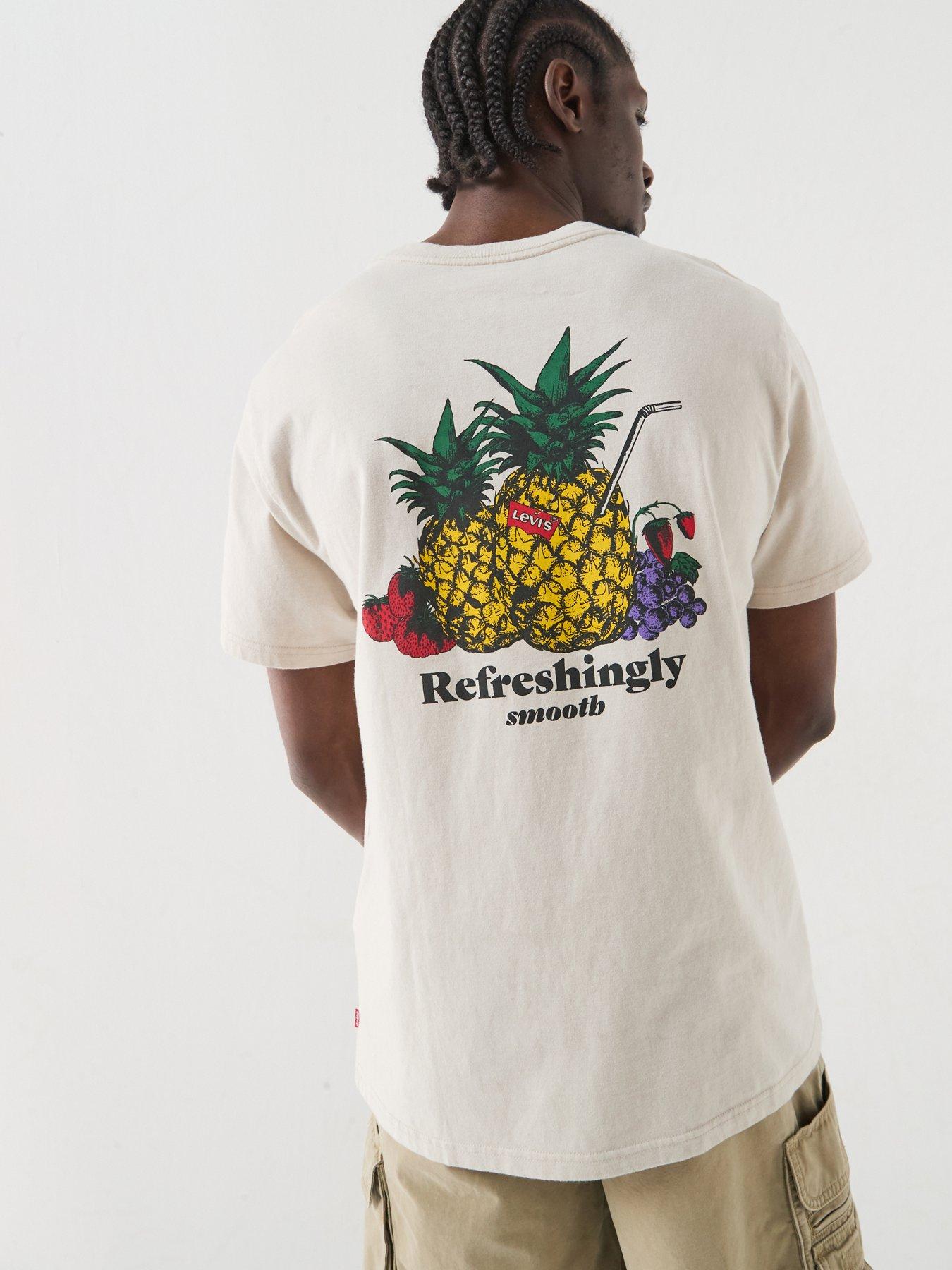 Levi's Fruit Back Graphic Relaxed Fit T-Shirt - Beige