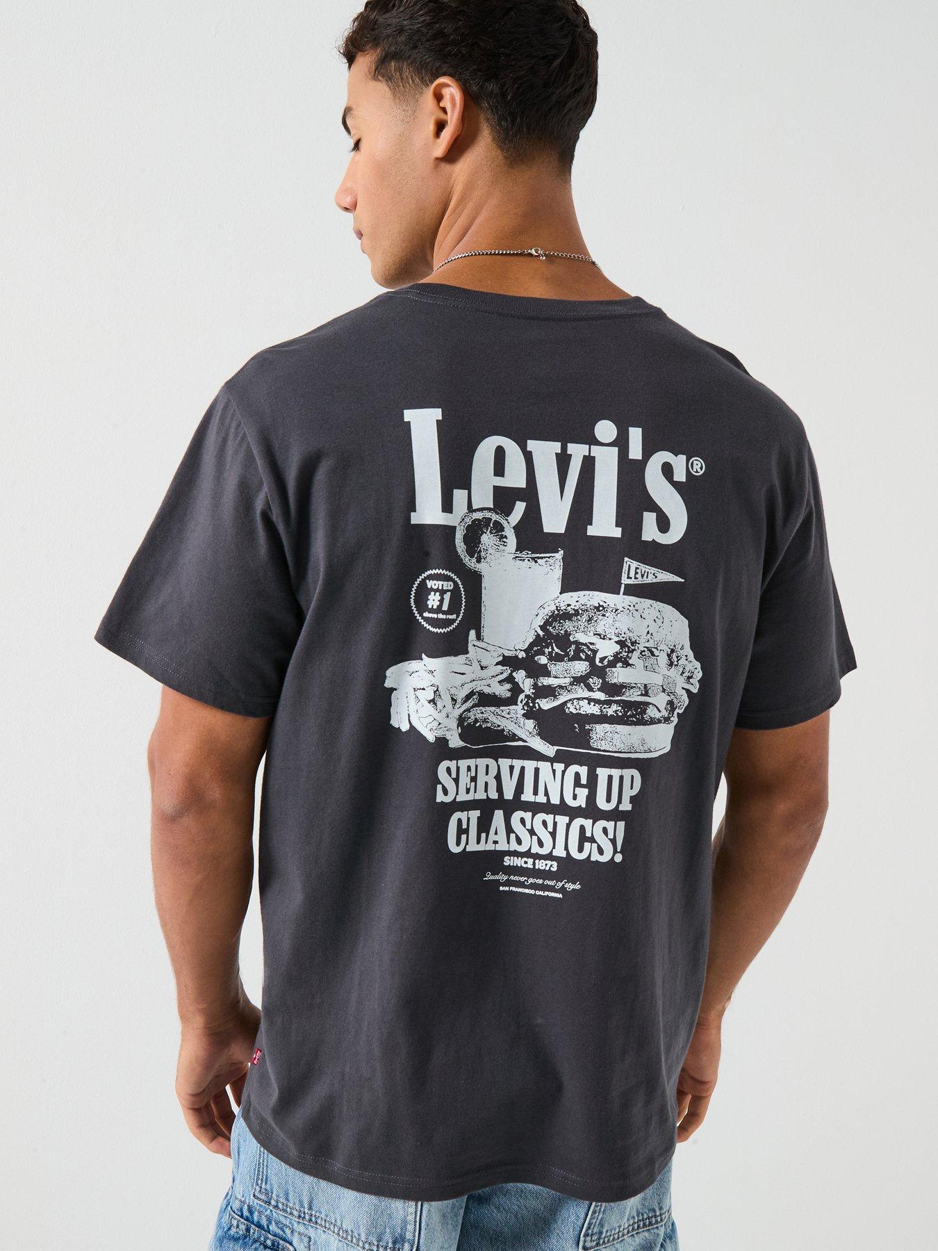 Levi's Serving Up Classics Back Graphic Relaxed Fit T-Shirt - Black