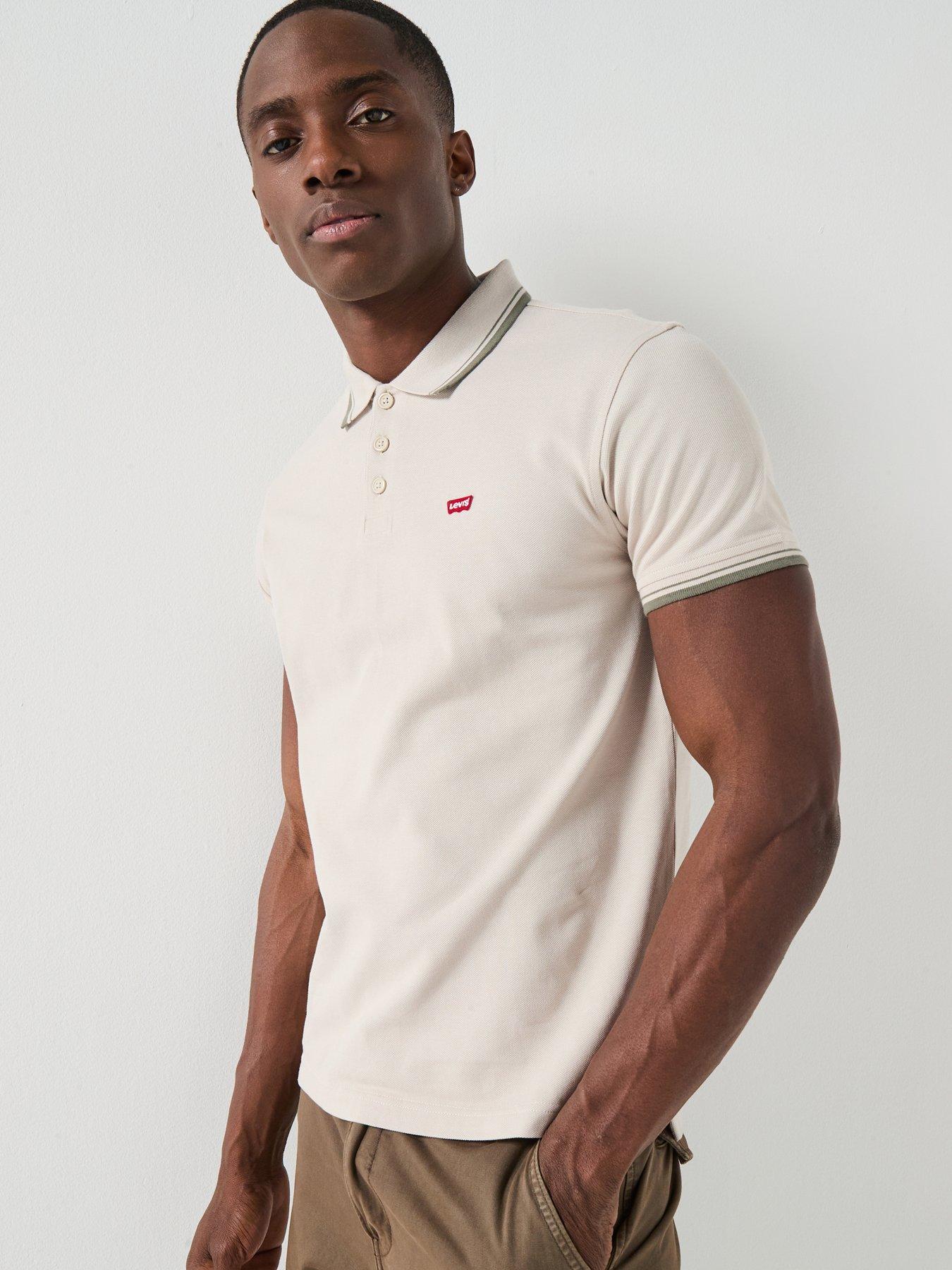 Levi's Housemark Tipped Polo - Off White