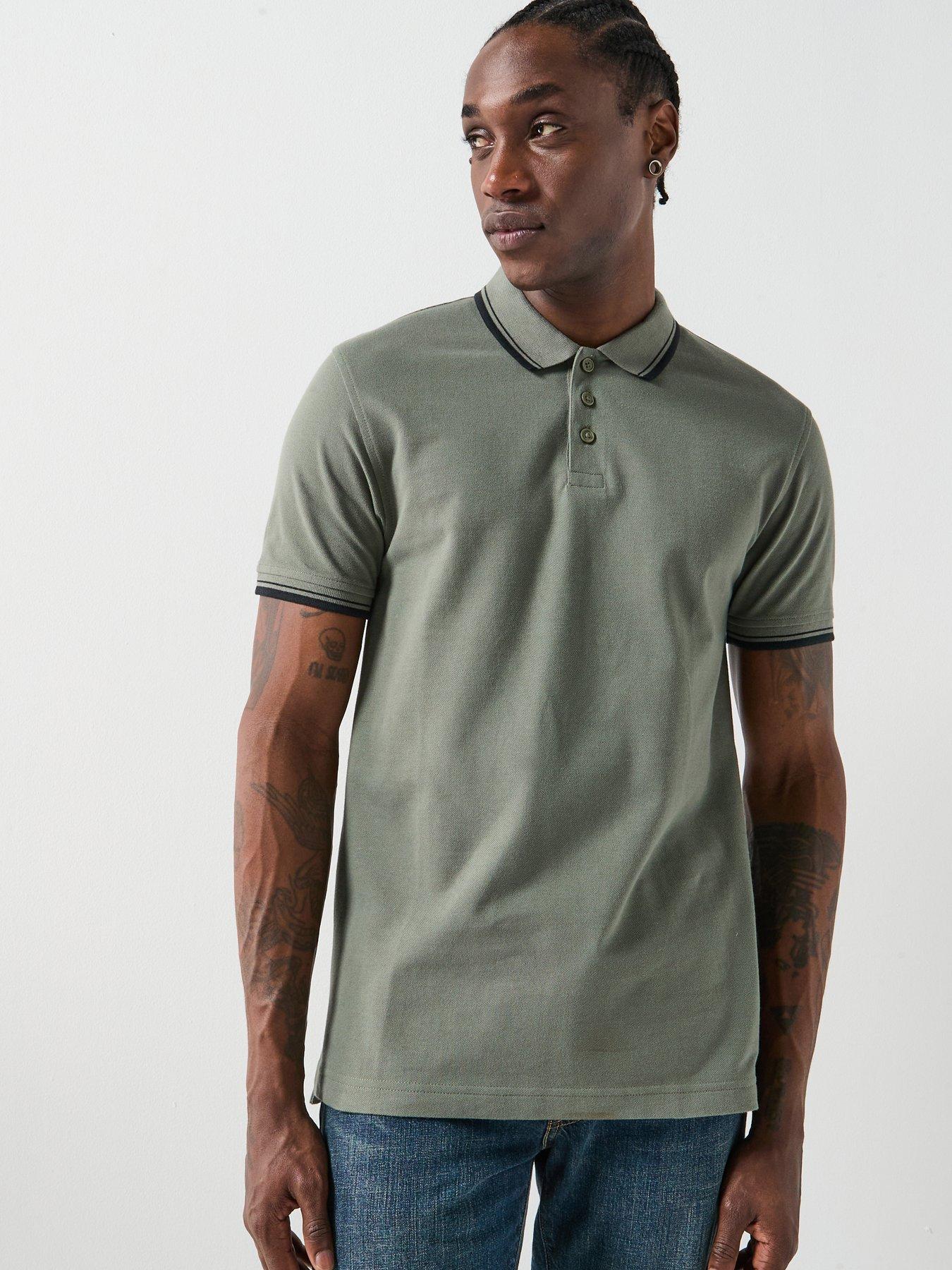  image of levis-housemark-tipped-polo-grey