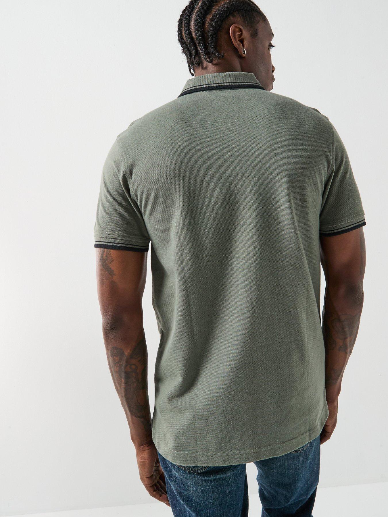  image of levis-housemark-tipped-polo-grey