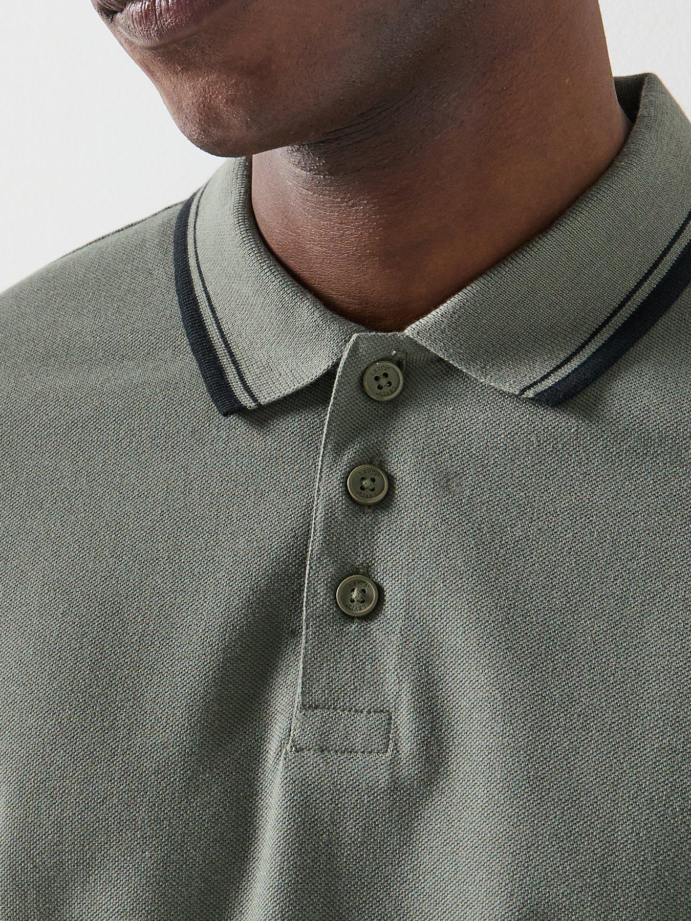  image of levis-housemark-tipped-polo-grey