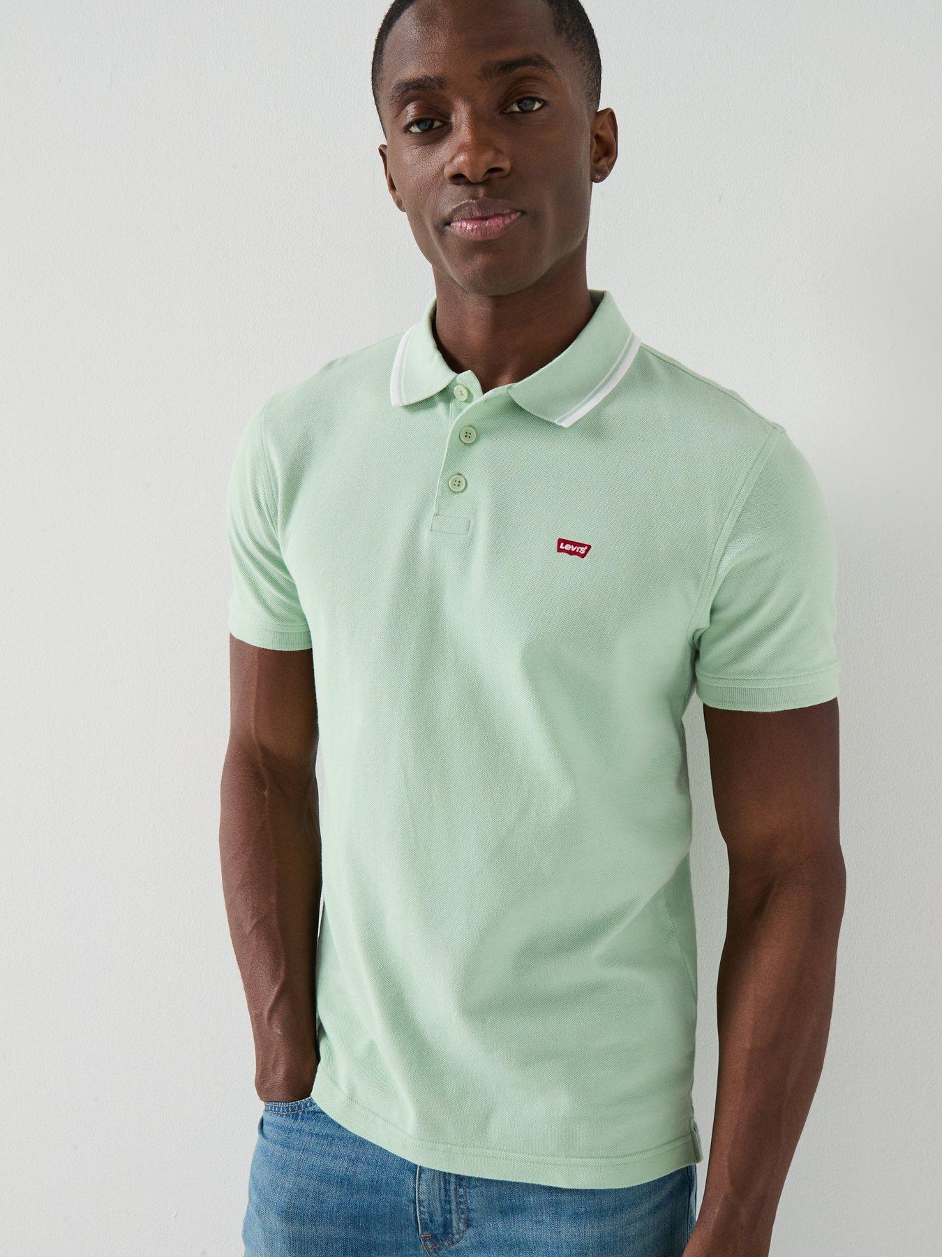 Levi's Housemark Tipped Polo Shirt - Light Green