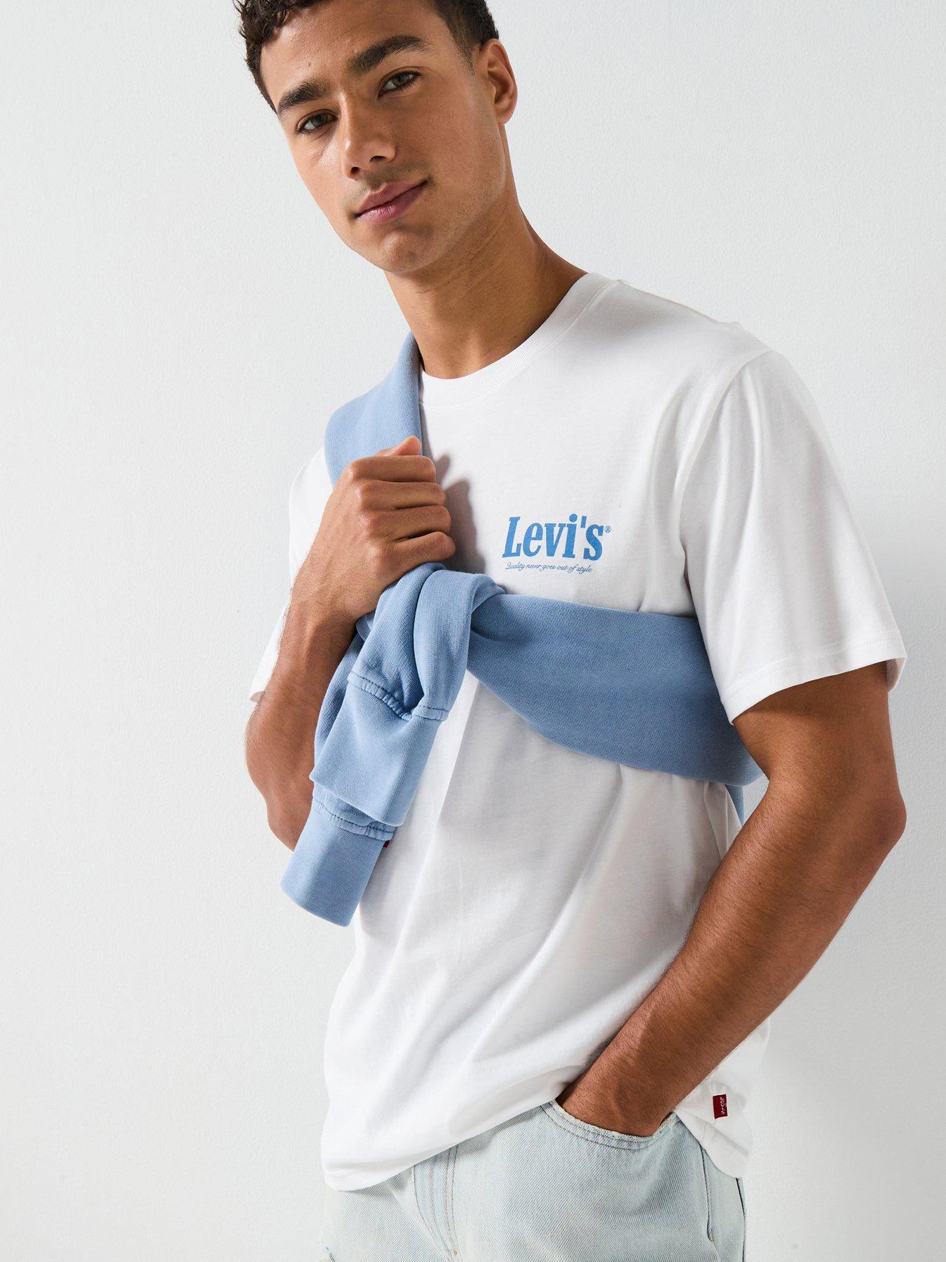 Image 2 of 6 of Levi's Serving Up Classics Back Graphic Relaxed Fit T-Shirt - White