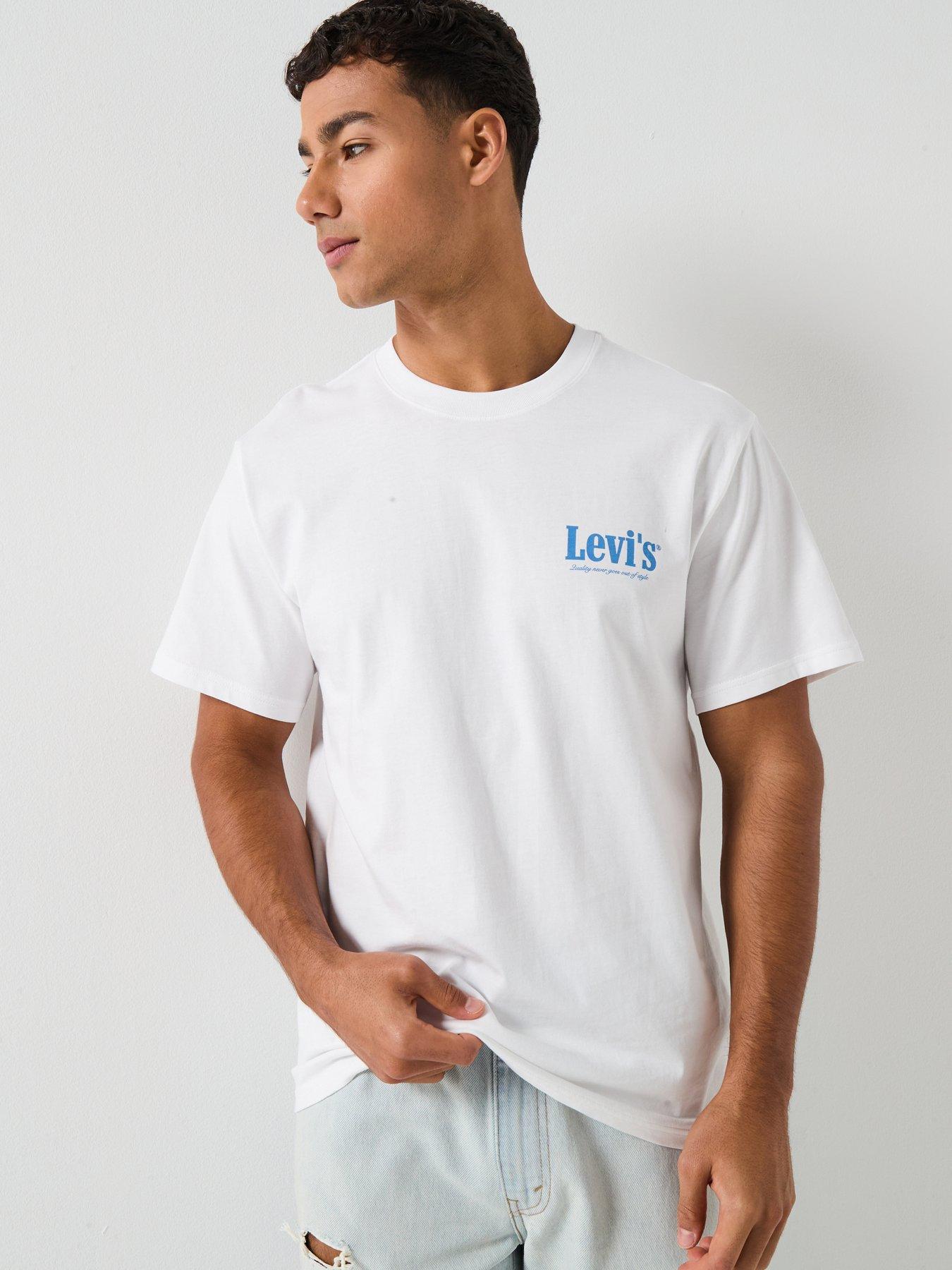 Image 4 of 6 of Levi's Serving Up Classics Back Graphic Relaxed Fit T-Shirt - White