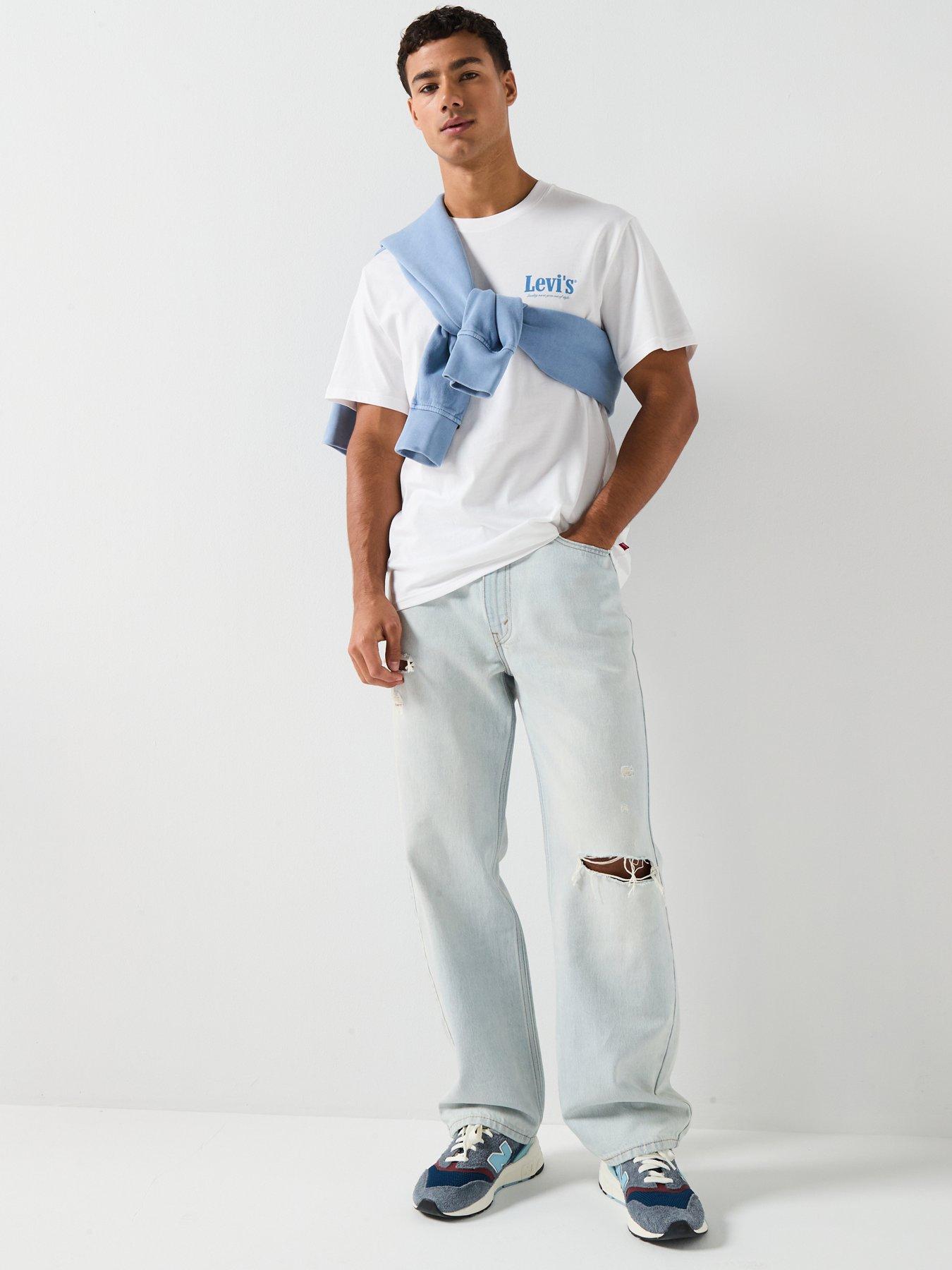 Image 5 of 6 of Levi's Serving Up Classics Back Graphic Relaxed Fit T-Shirt - White