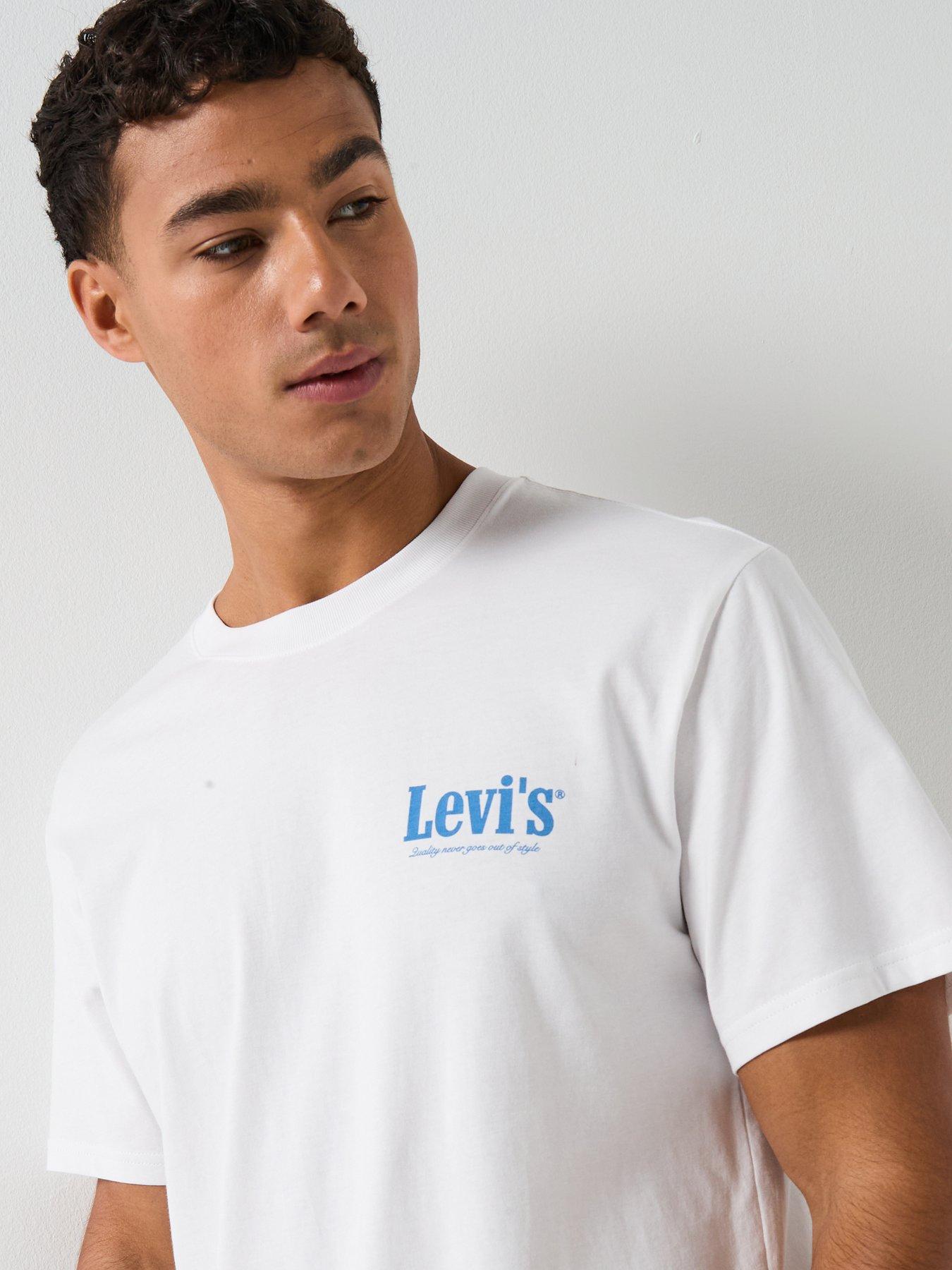 Image 6 of 6 of Levi's Serving Up Classics Back Graphic Relaxed Fit T-Shirt - White