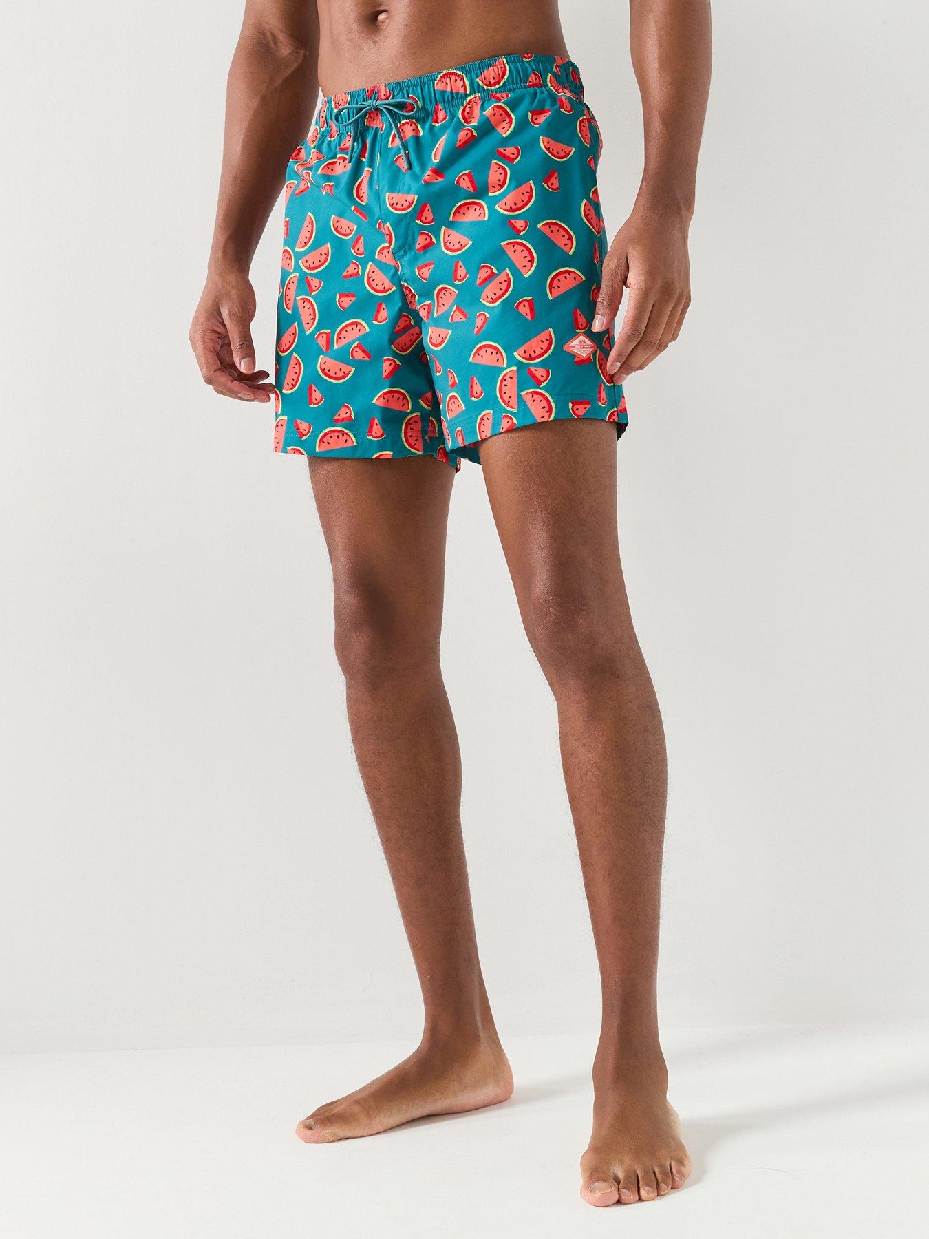 Jack & Jones Maui Vibes Novelty Aop Swim Shorts - Blue