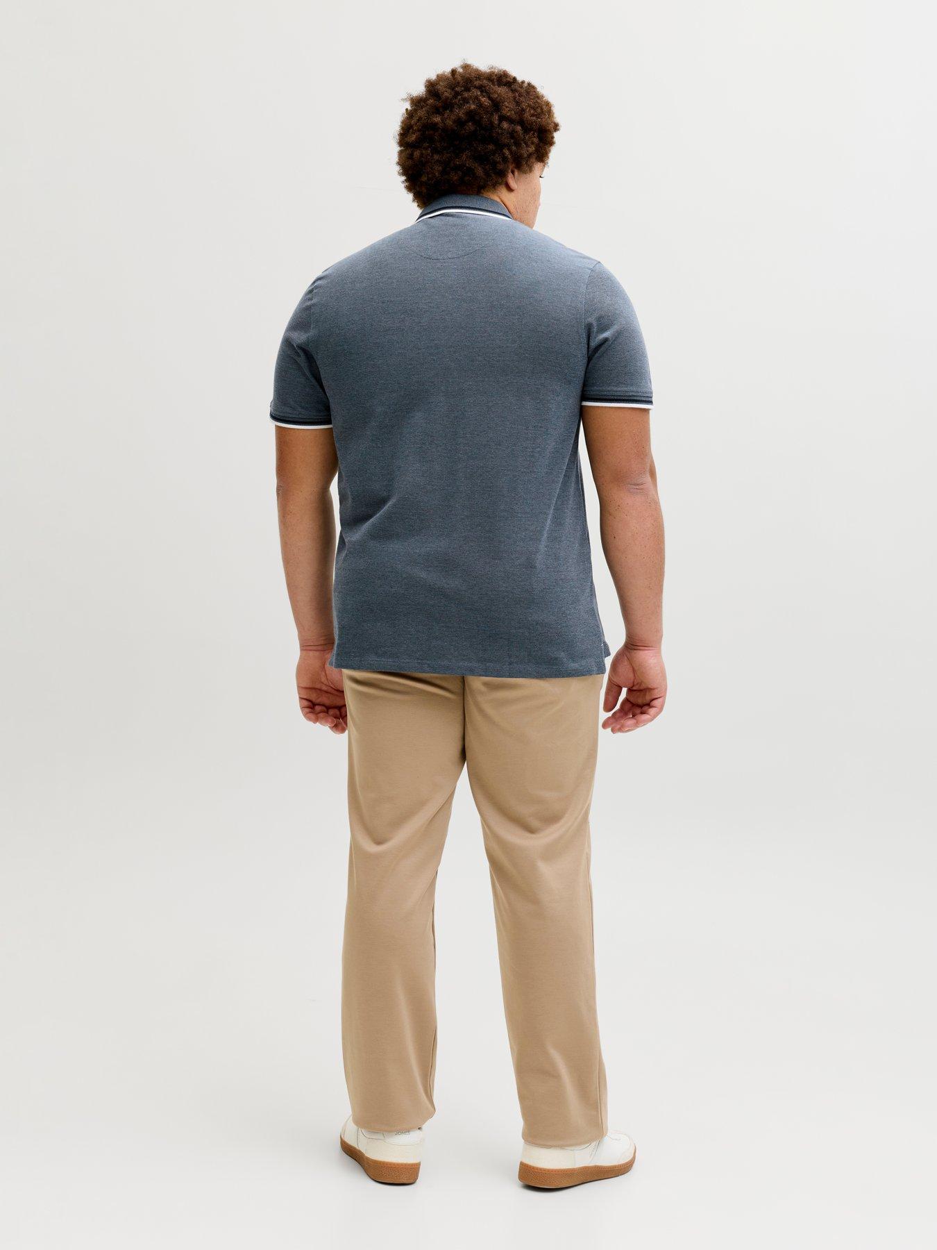 Image 2 of 7 of Jack & Jones Plus Paulos Polo Shirt - Blue