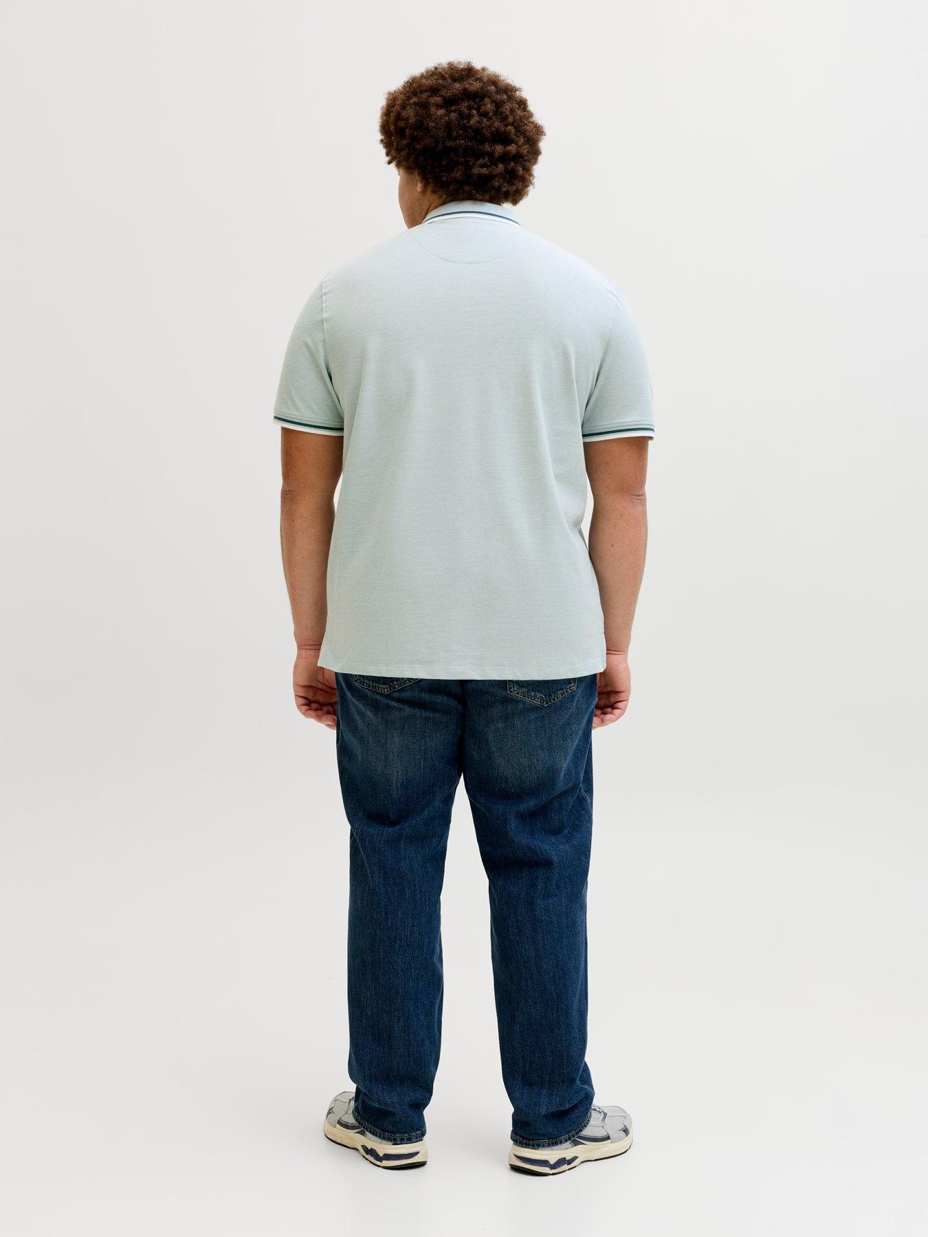 Image 2 of 7 of Jack & Jones Plus Paulos Polo Shirt - Blue