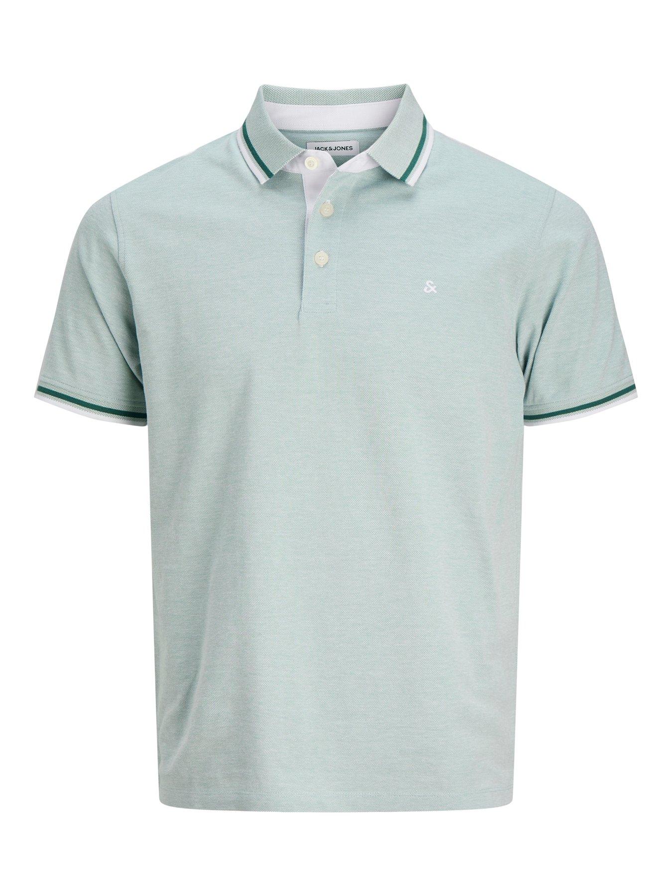 Image 7 of 7 of Jack & Jones Plus Paulos Polo Shirt - Blue