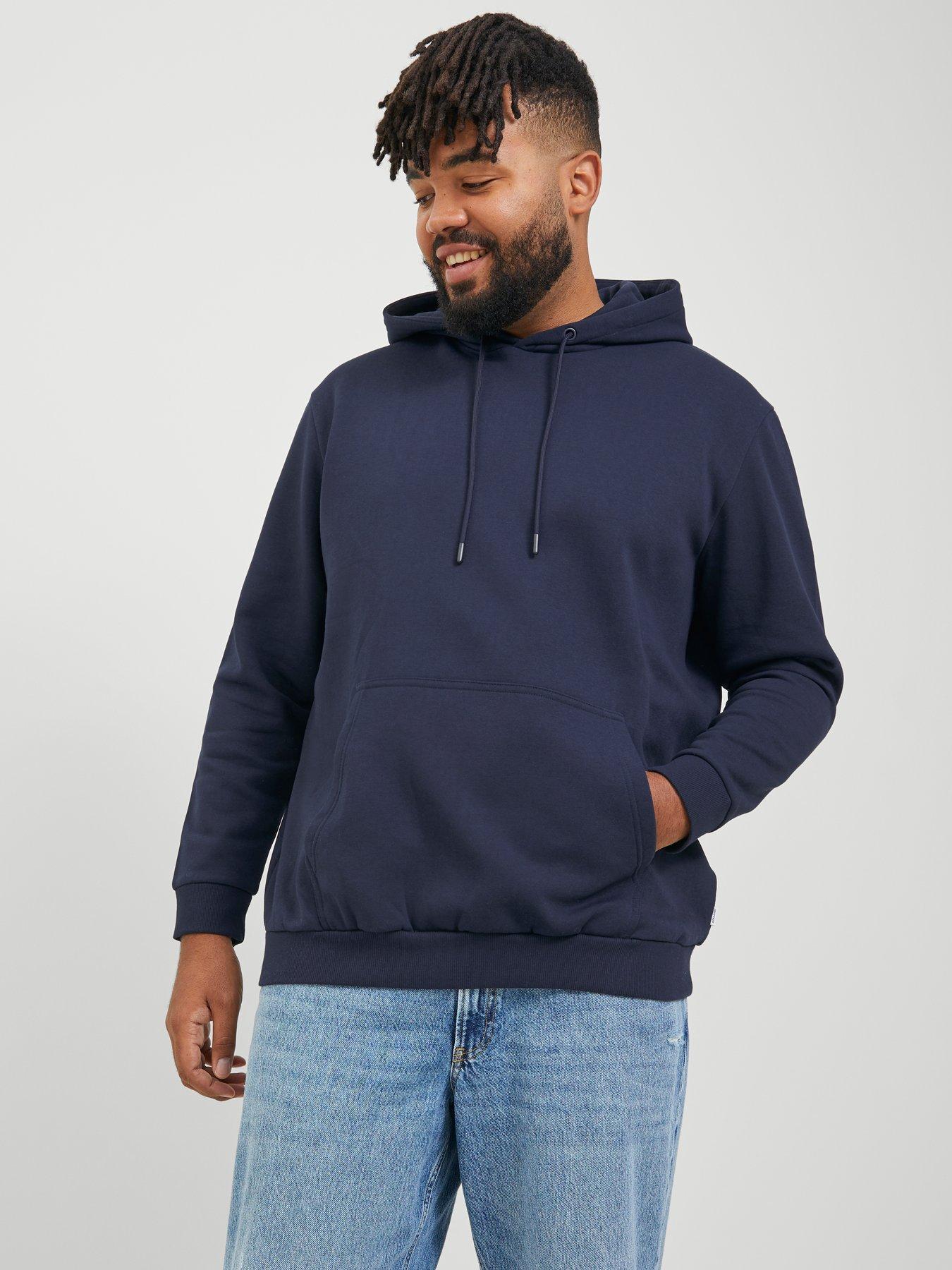 Jack & Jones Plus Bradley Hoodie - Navy