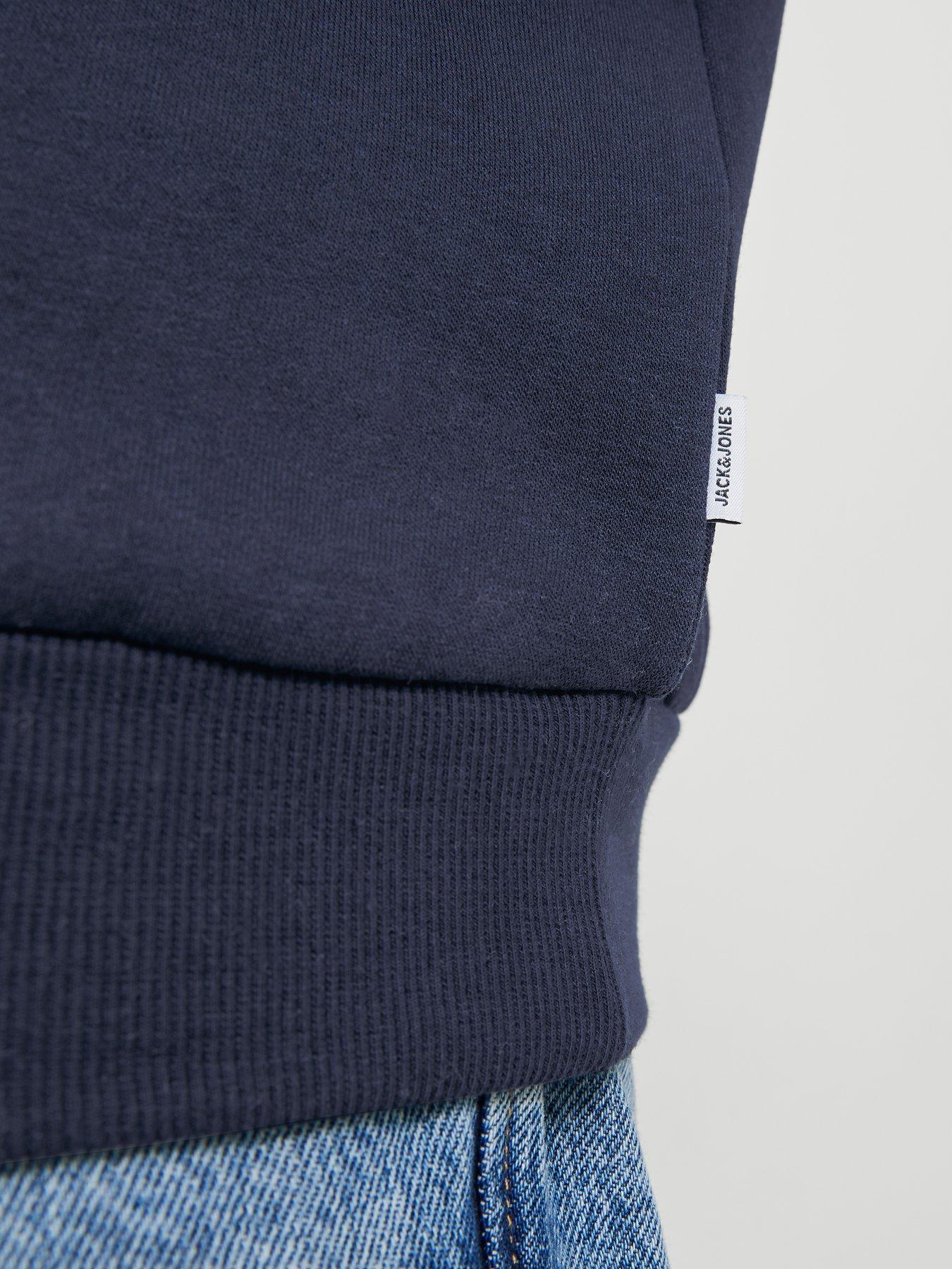  image of jack-jones-plus-bradley-hoodie-navy