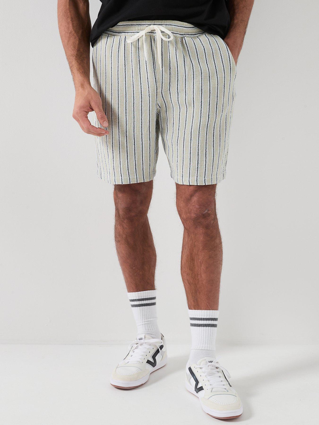 Jack & Jones Jaiden Coba Stripe Jogger Shorts - Tea