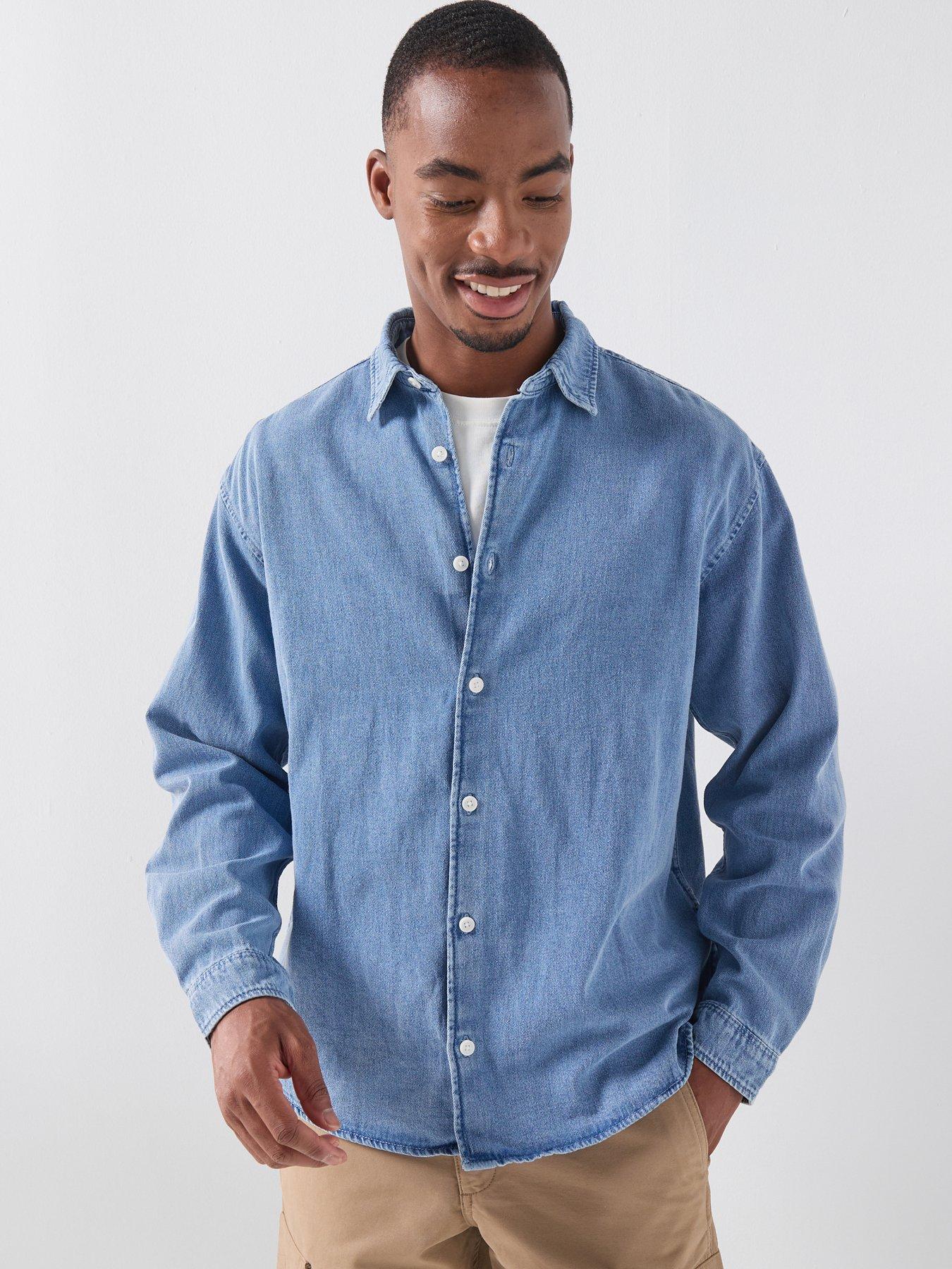 Jack & Jones Norrebro Long Sleeve Denim Shirt - Blue
