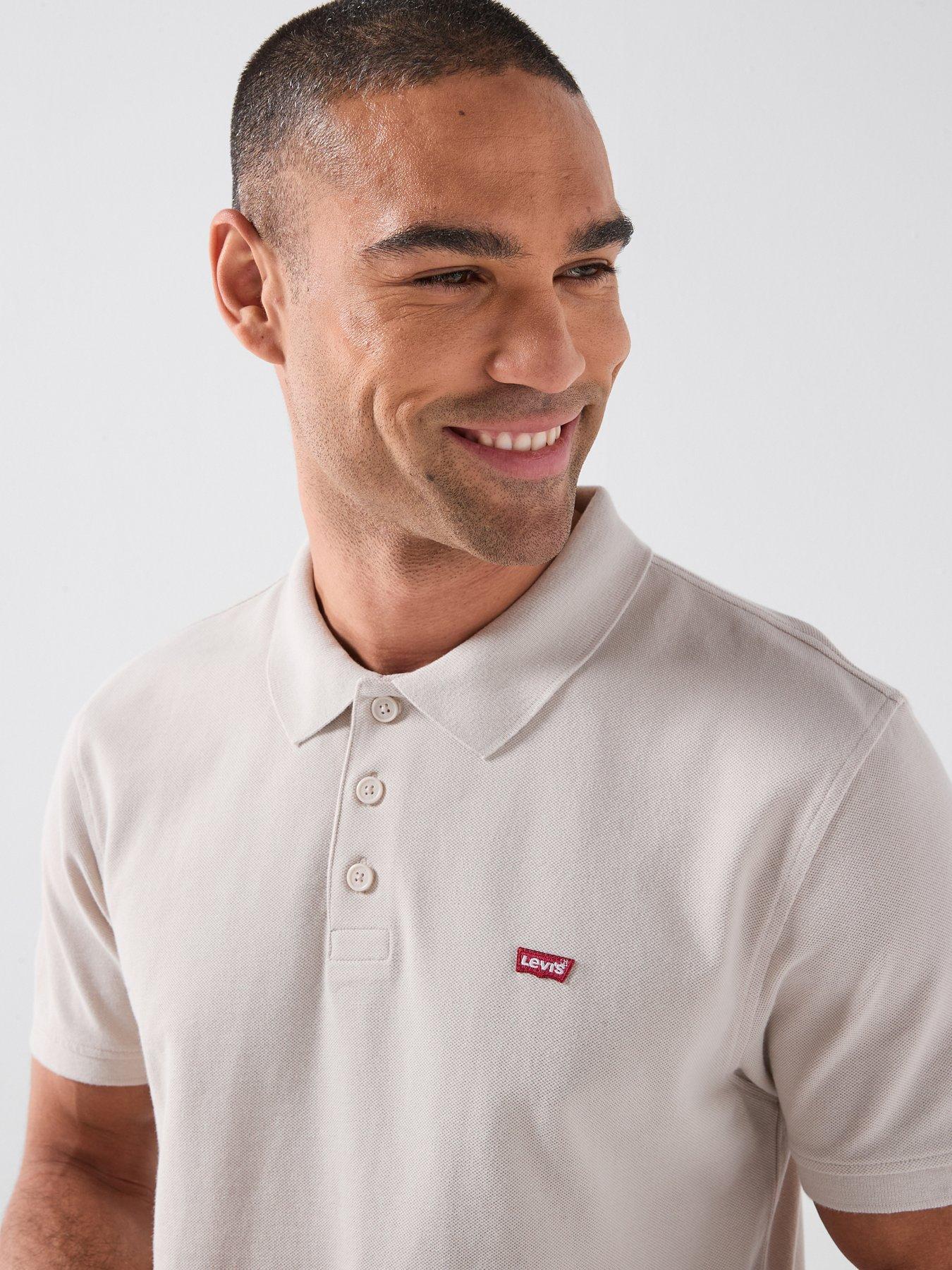  image of levis-housemark-logo-polo-shirt-beige