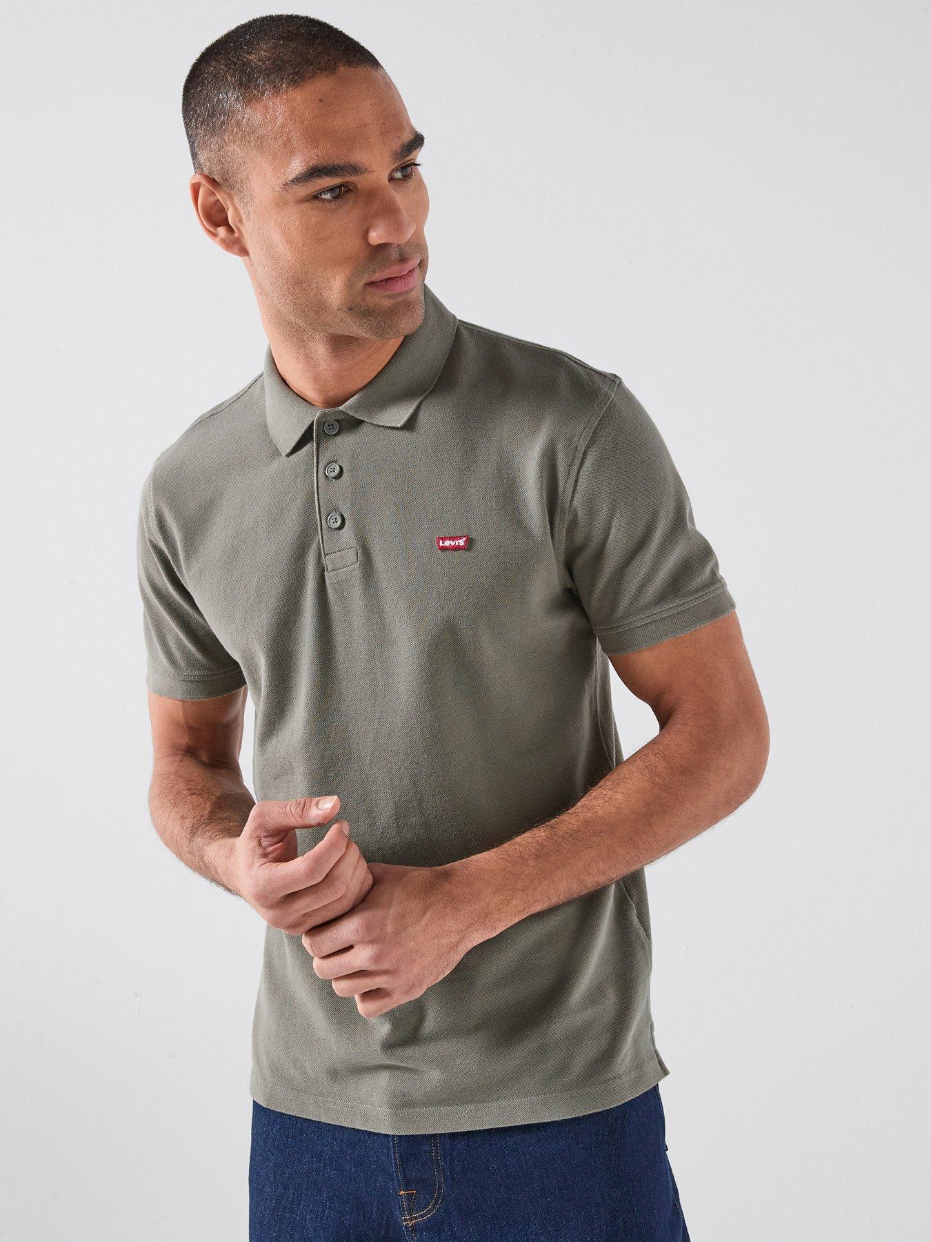  image of levis-housemark-logo-polo-shirt-green