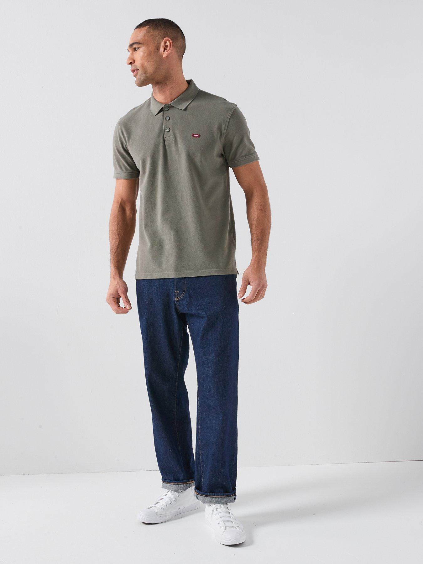  image of levis-housemark-logo-polo-shirt-green