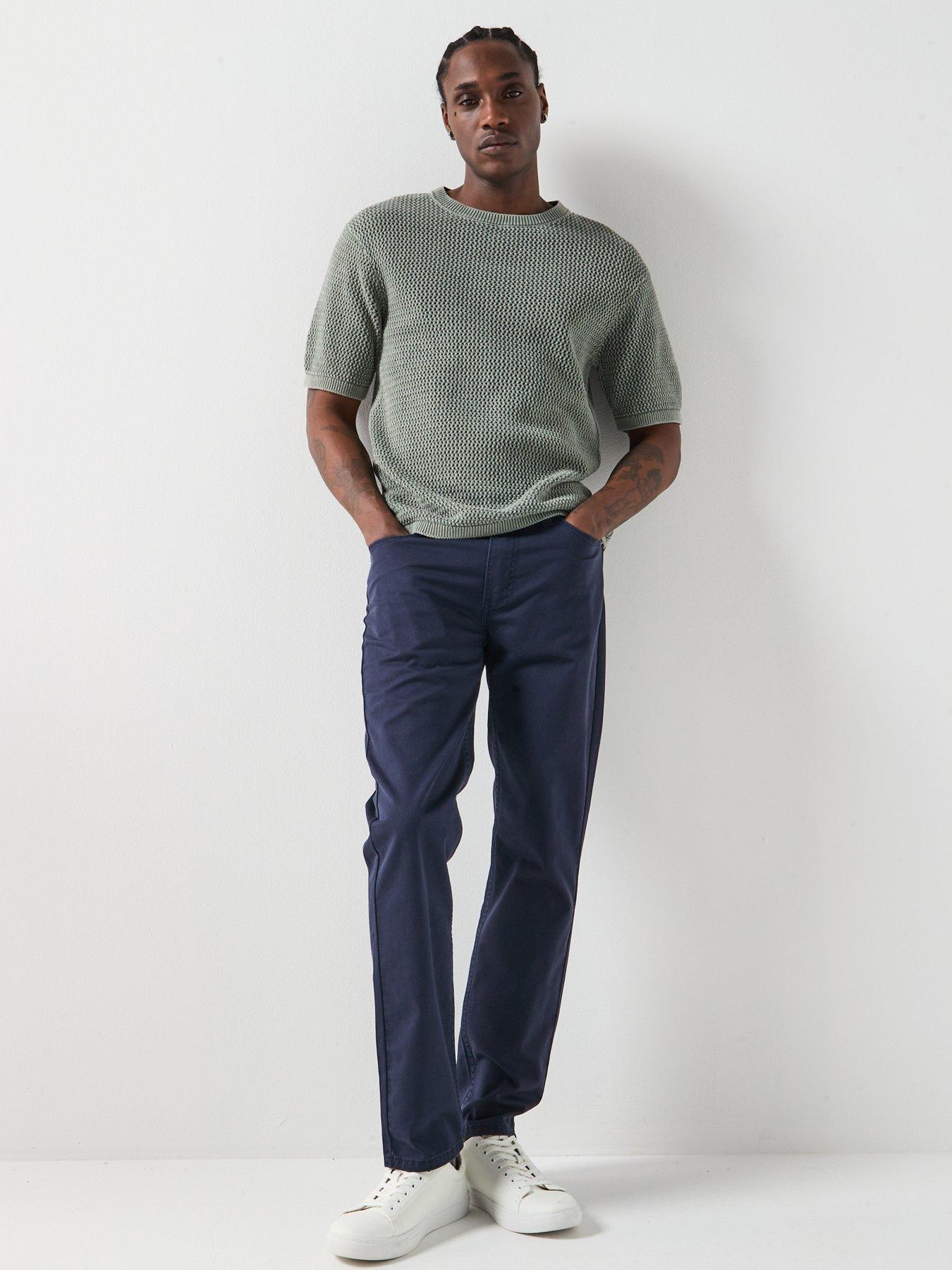  image of levis-511-slim-5-pocket-non-denim-trouser-navy