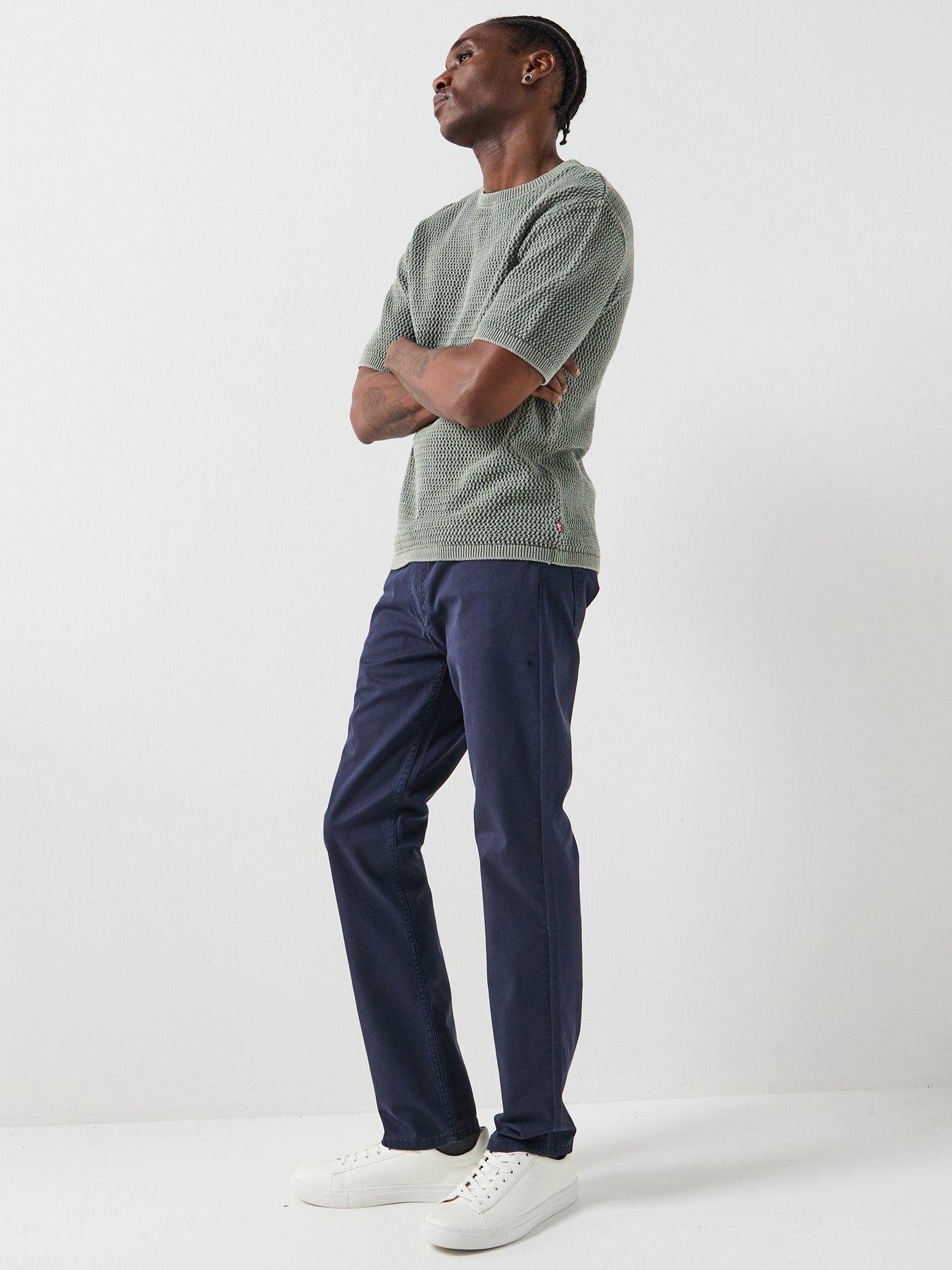  image of levis-511-slim-5-pocket-non-denim-trouser-navy