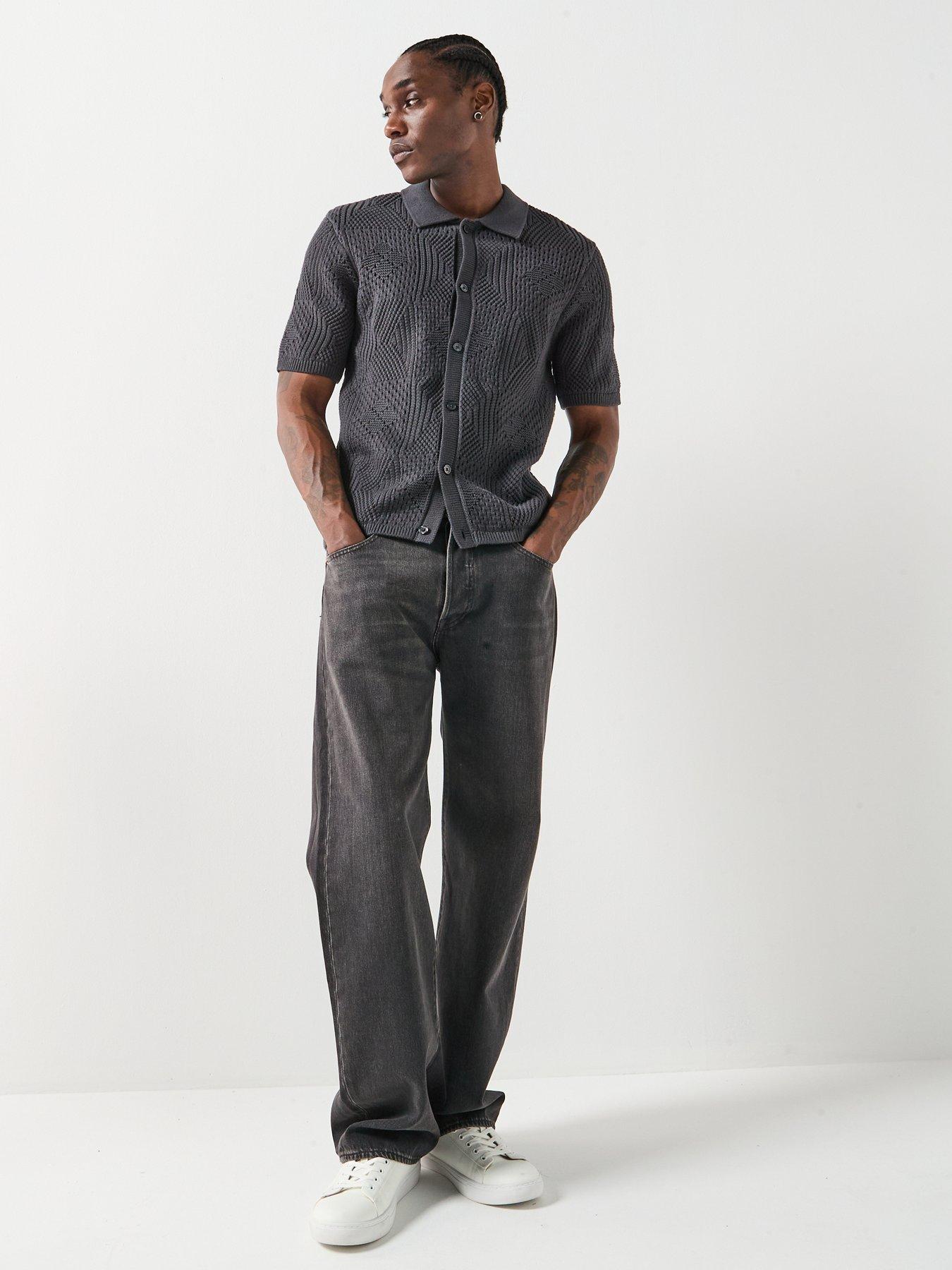 Image 3 of 6 of Levi's Knitted Camp Shirt - Black