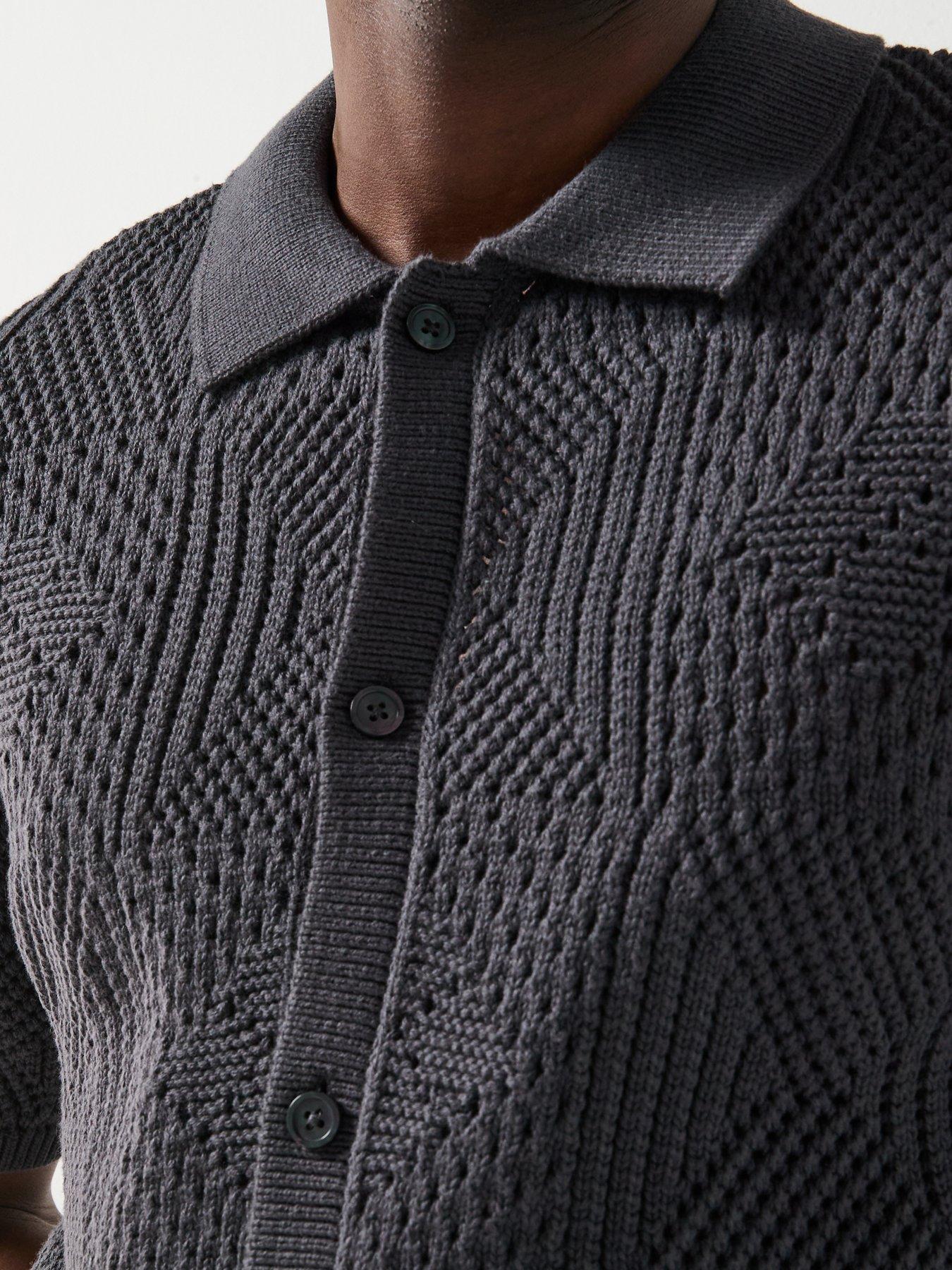 Image 6 of 6 of Levi's Knitted Camp Shirt - Black
