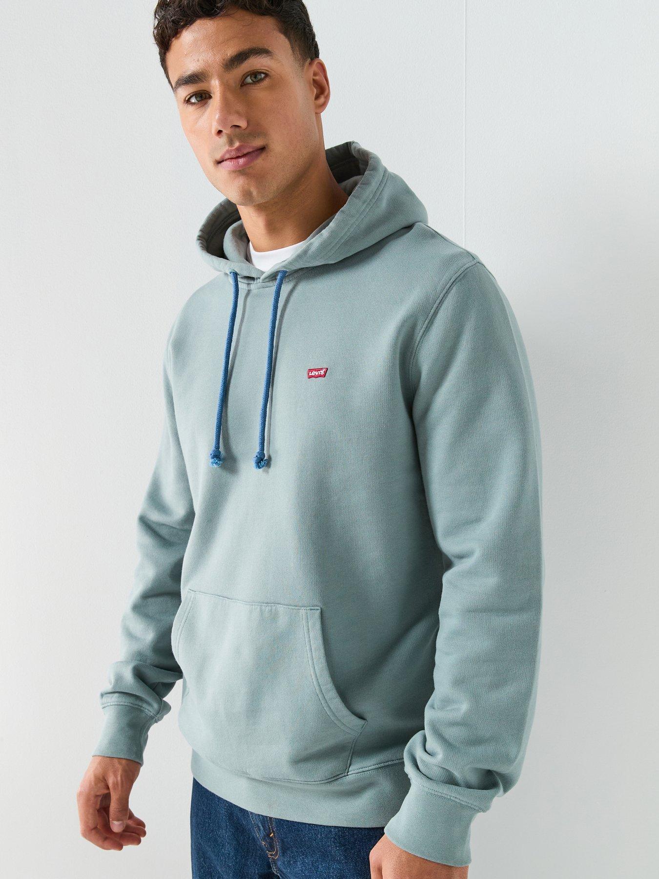 Levi's Housemark Logo Fleece Hoodie - Light Blue