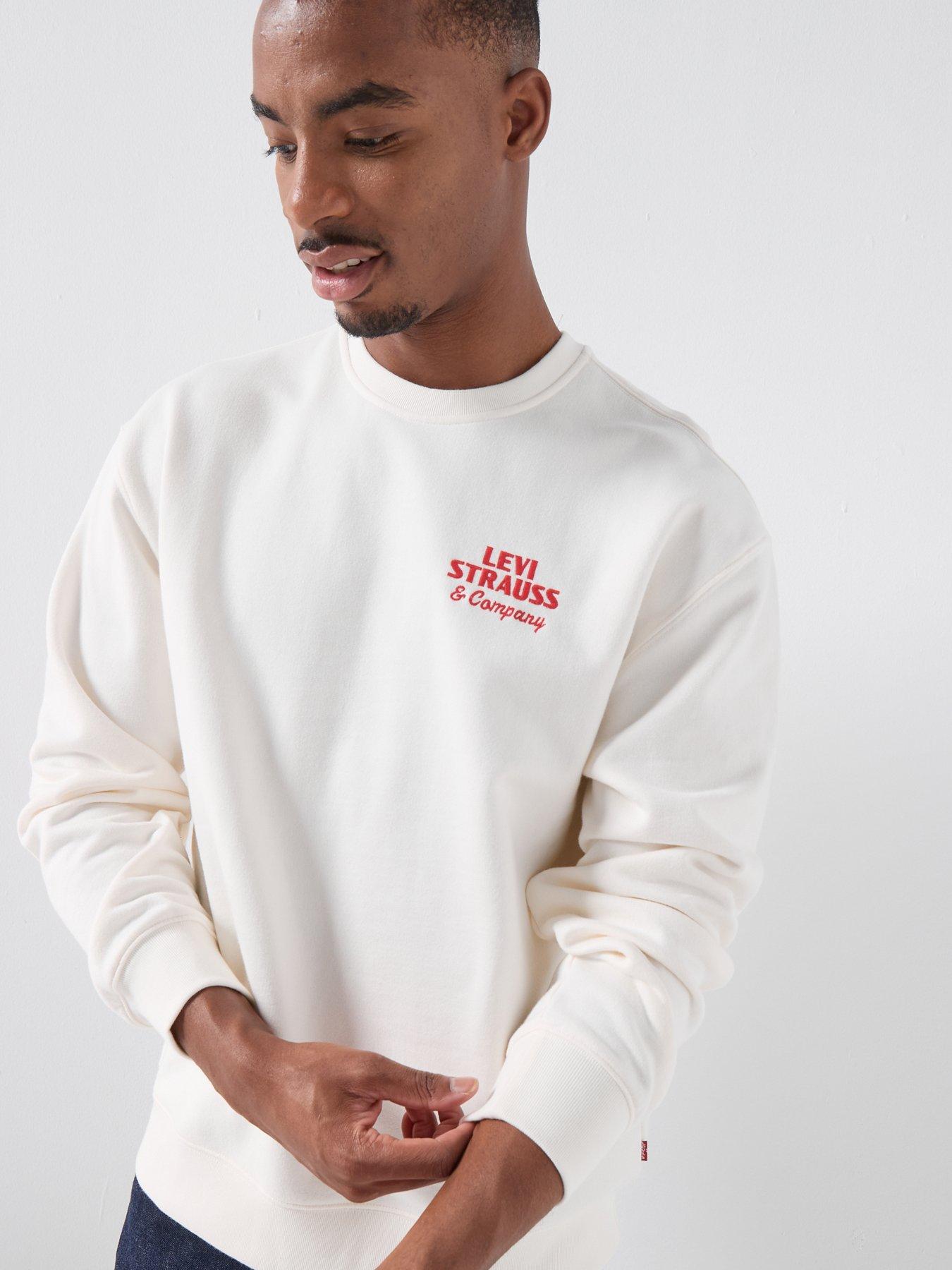 Image 5 of 6 of Levi's Graphic Relaxed Fit Crew Sweatshirt - Cream
