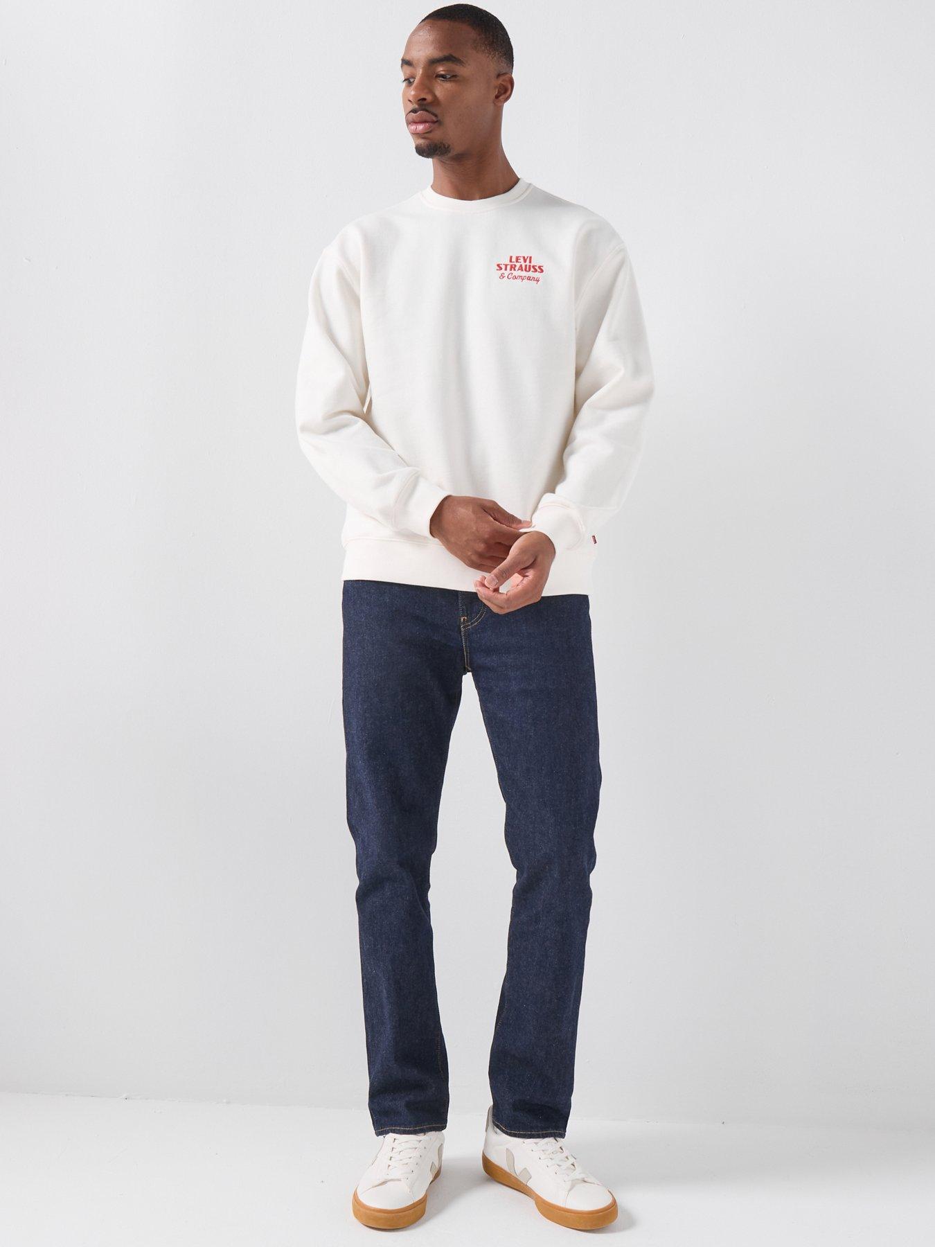 Image 6 of 6 of Levi's Graphic Relaxed Fit Crew Sweatshirt - Cream