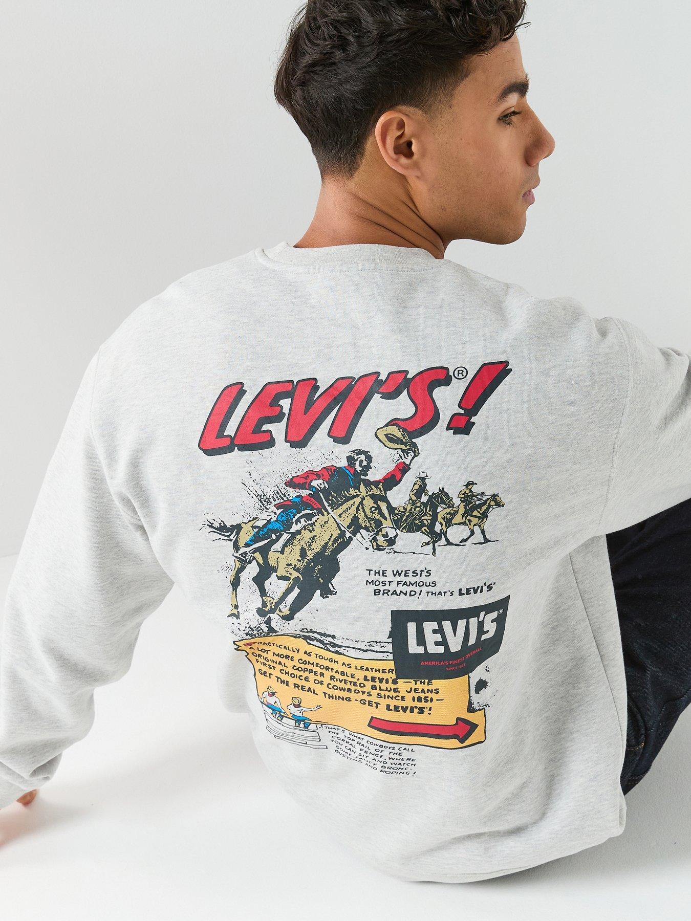  image of levis-graphic-relaxed-fit-crew-sweatshirt--grey