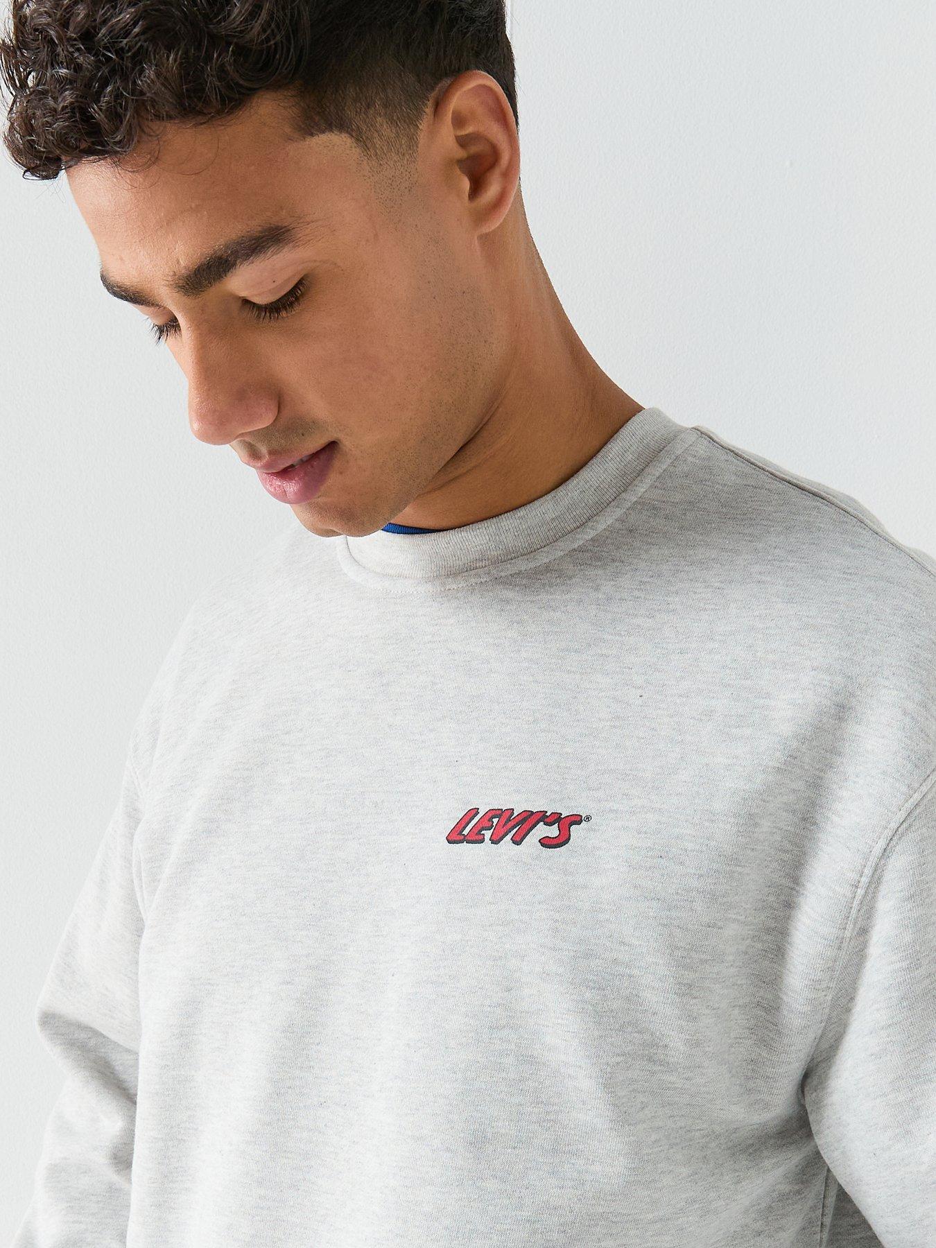  image of levis-graphic-relaxed-fit-crew-sweatshirt--grey