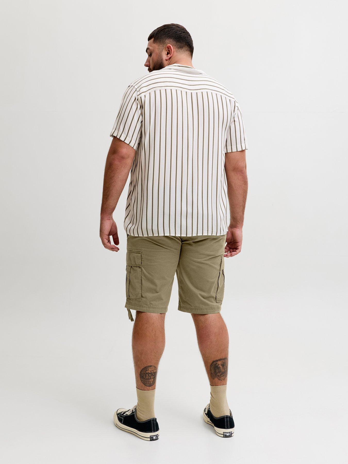 Image 2 of 7 of Jack & Jones Plus Cole Frank Cargo Shorts - Khaki