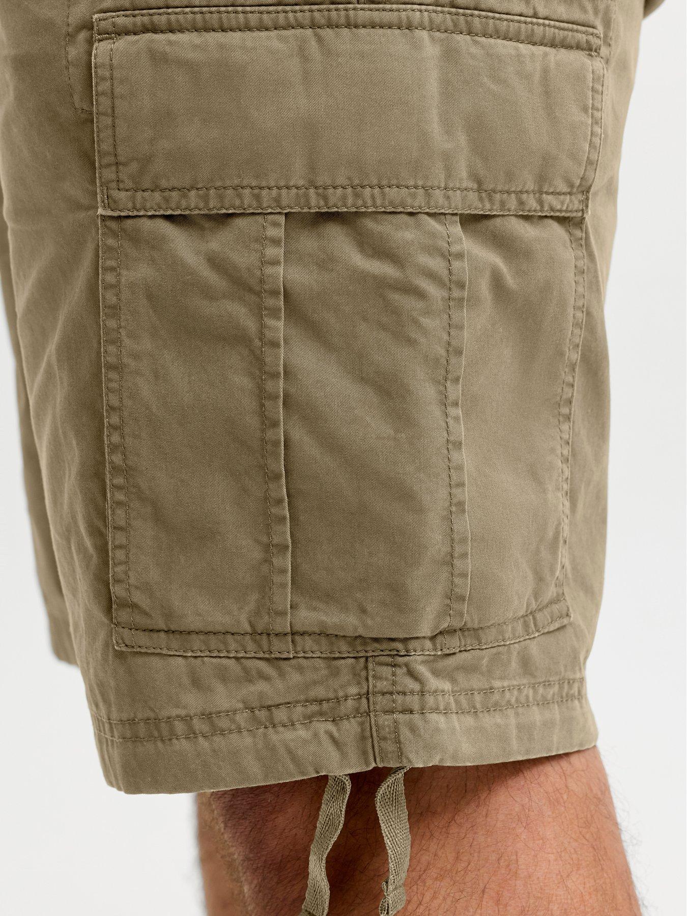 Image 4 of 7 of Jack & Jones Plus Cole Frank Cargo Shorts - Khaki