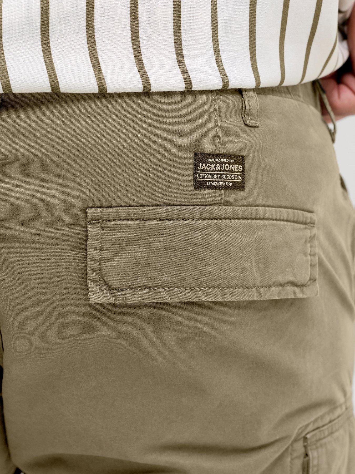 Image 5 of 7 of Jack & Jones Plus Cole Frank Cargo Shorts - Khaki