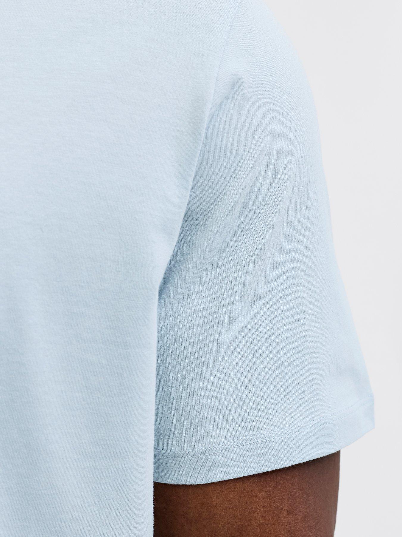  image of jack-jones-plus-honolulu-graphic-t-shirt-light-blue