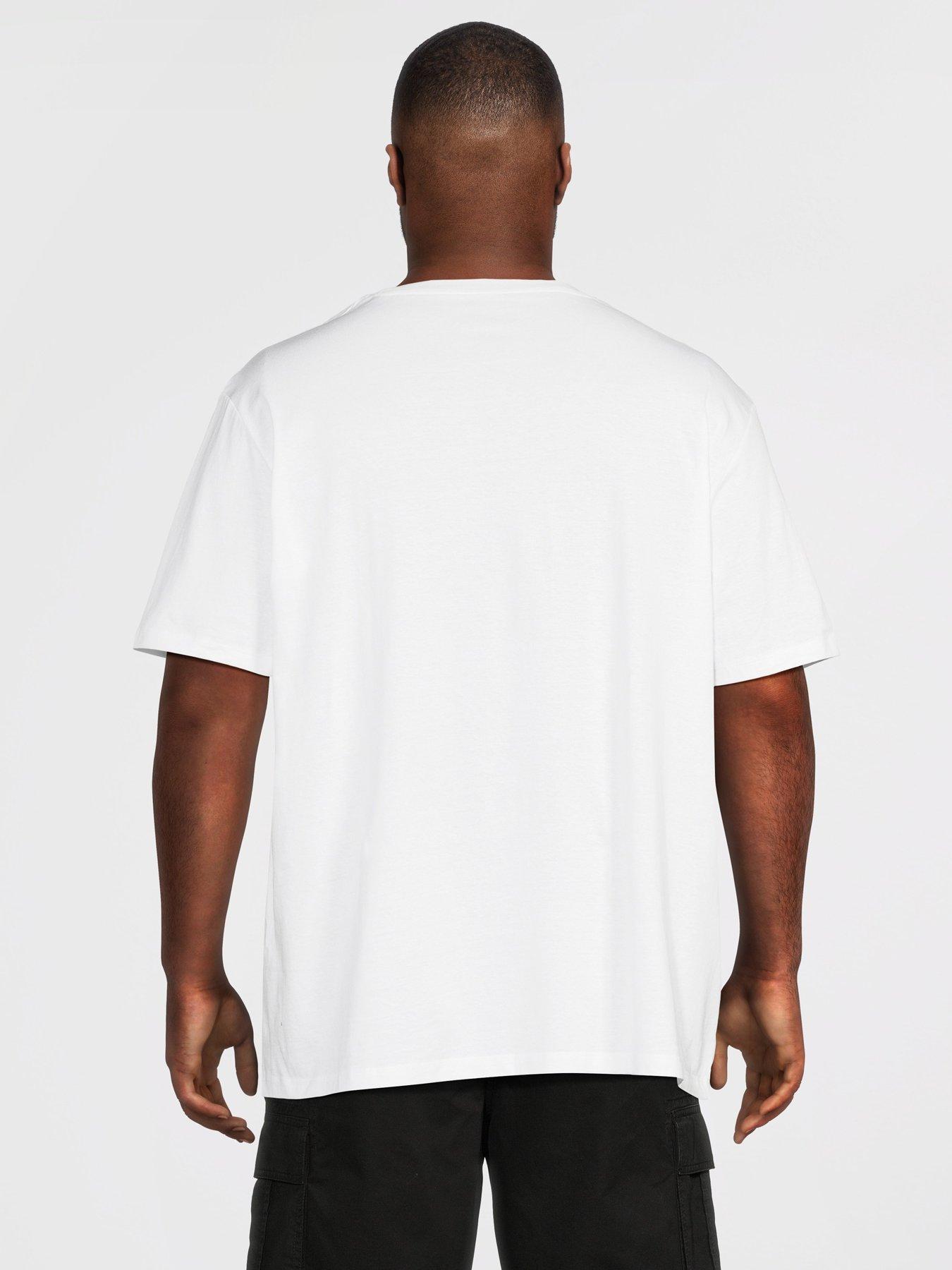 Image 2 of 5 of Jack & Jones Plus Indiana T-Shirt - White