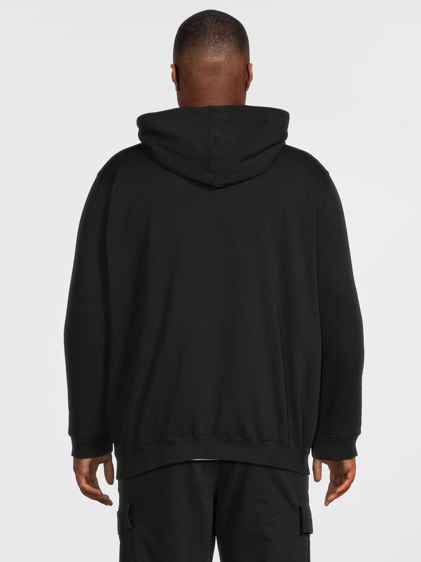  image of jack-jones-plus-college-hoodie-black