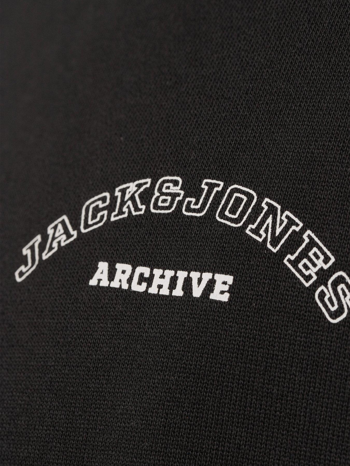  image of jack-jones-plus-college-hoodie-black