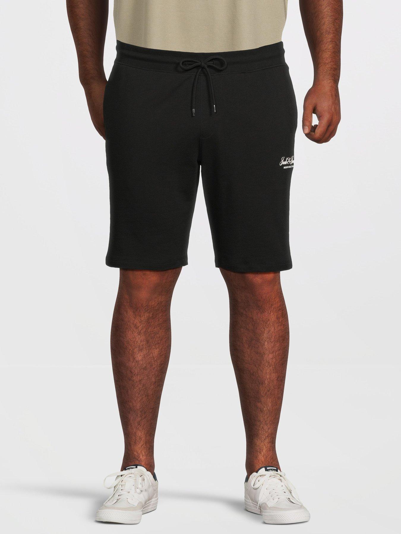 Jack & Jones Plus Gordon Archive Sweat Shorts - Black