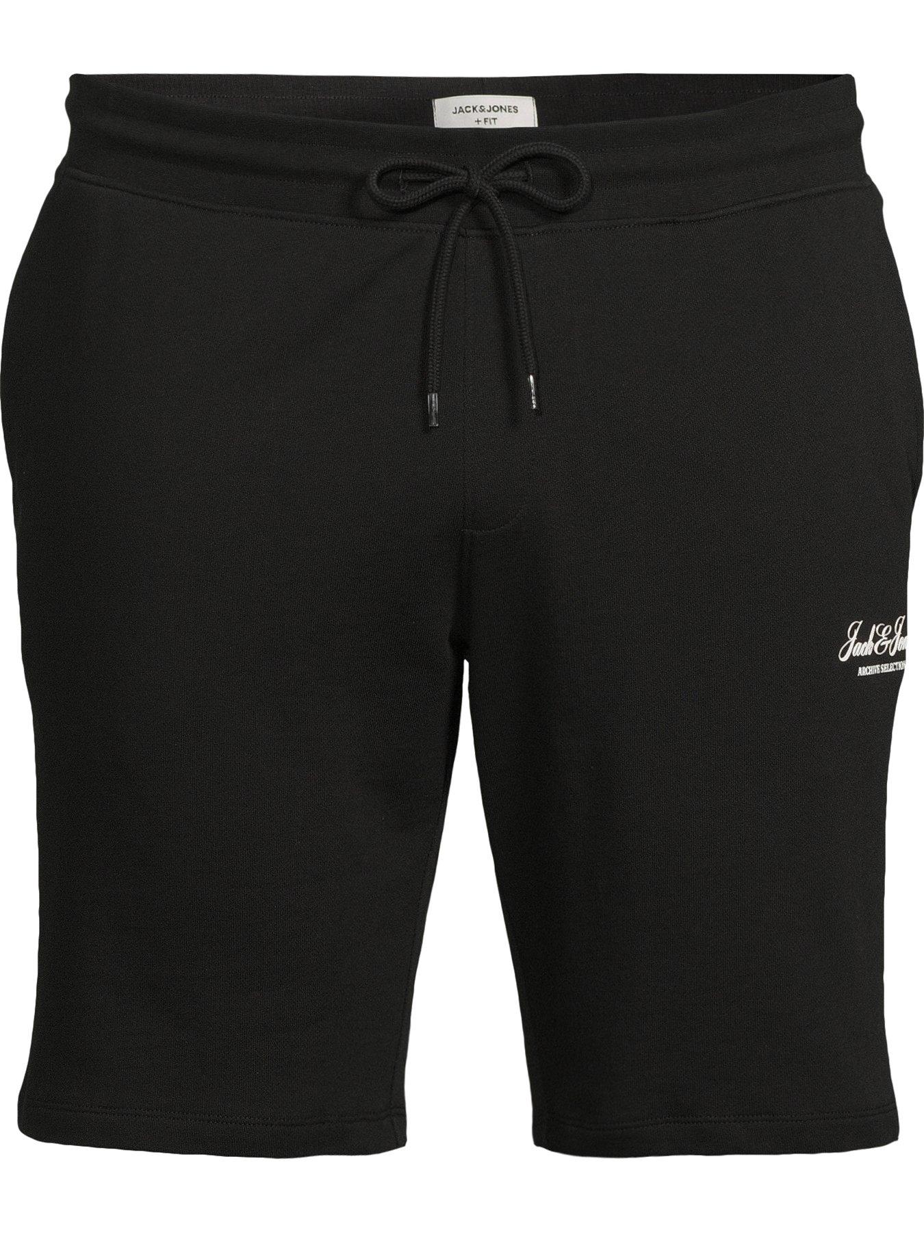 Image 5 of 5 of Jack & Jones Plus Gordon Archive Sweat Shorts - Black
