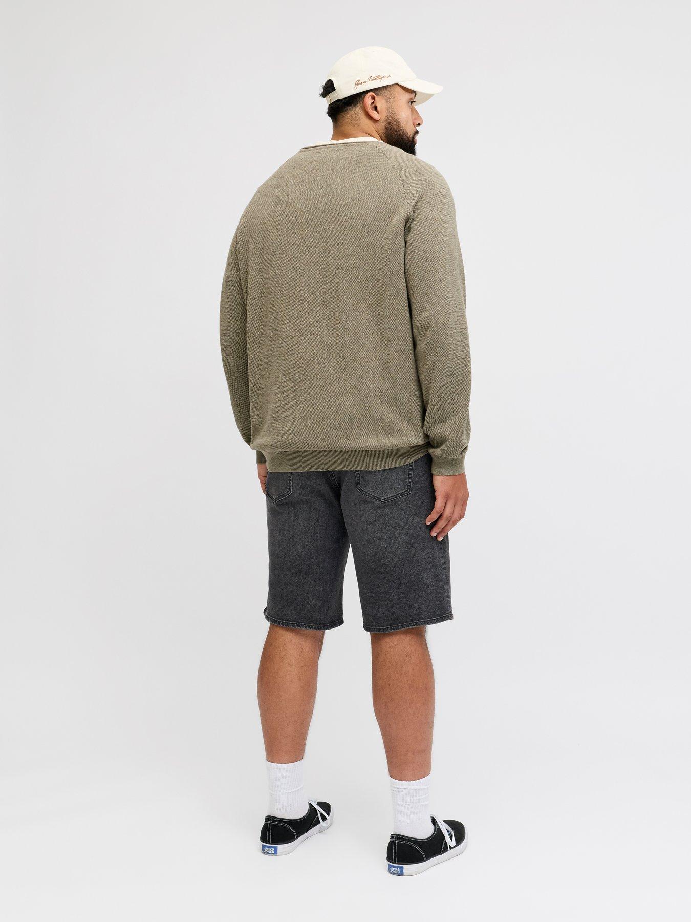 Image 2 of 7 of Jack & Jones Plus Rick Original Denim Shorts - Black