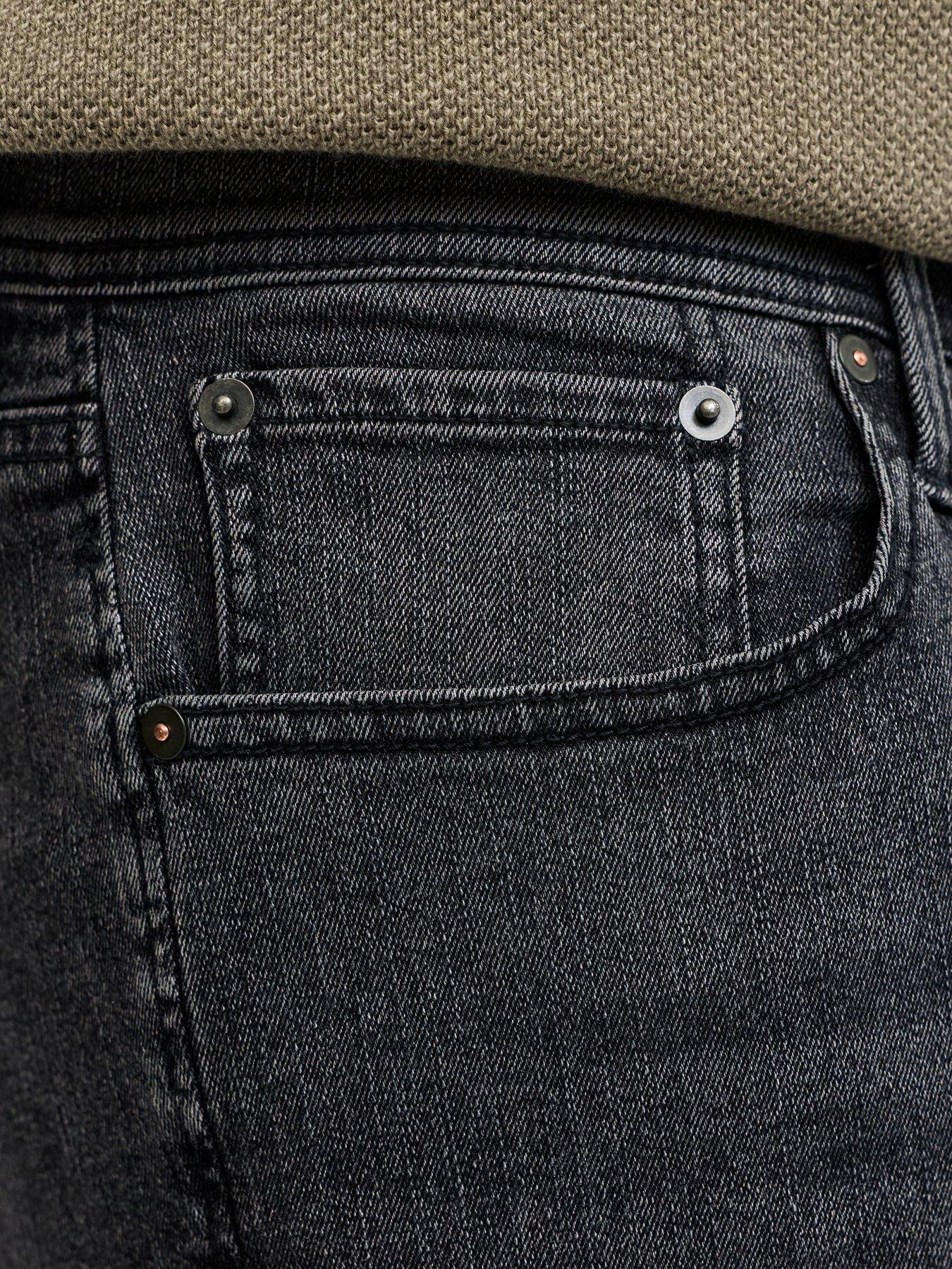 Image 7 of 7 of Jack & Jones Plus Rick Original Denim Shorts - Black